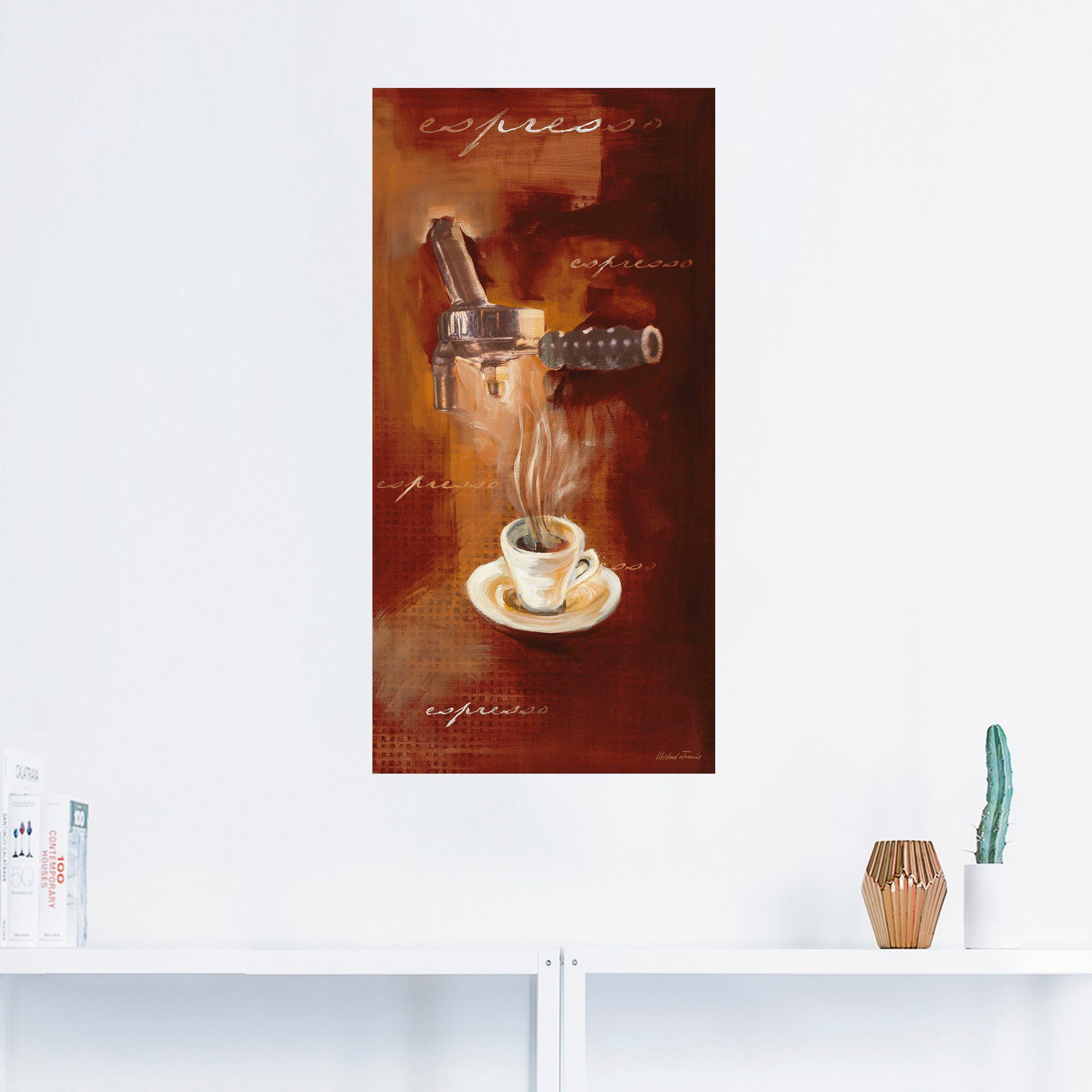 Artland Artprint Espresso I als artprint van aluminium, artprint voor buiten, artprint op linnen, poster, muursticker