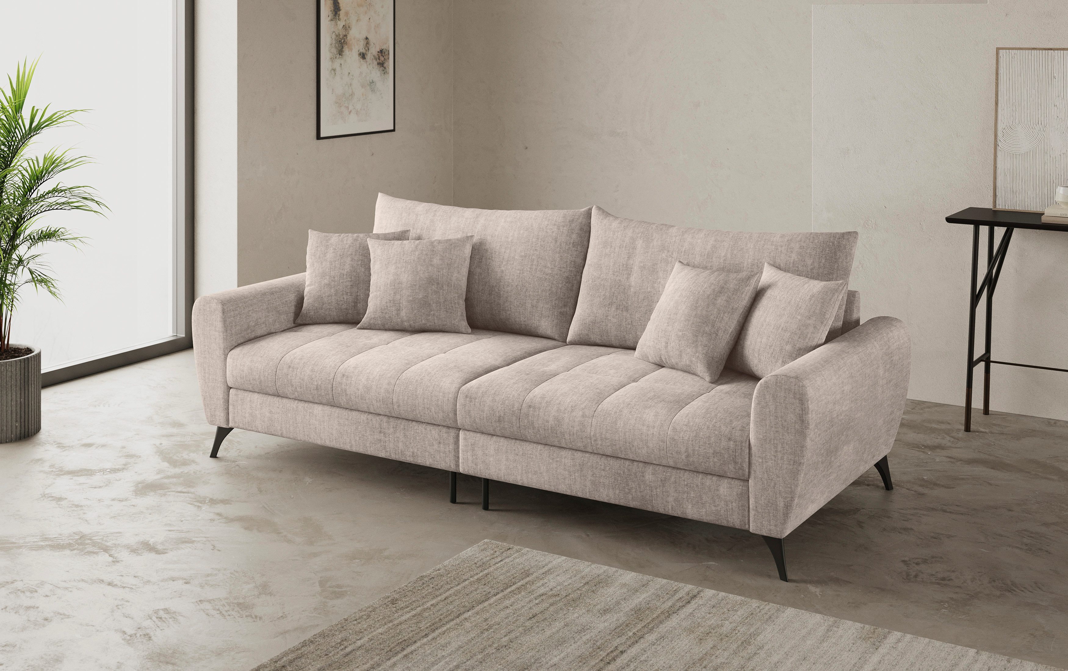 Mr. Couch Megabank Blackburn II Optioneel met koudschuimvering tot 140 kg belastbaar