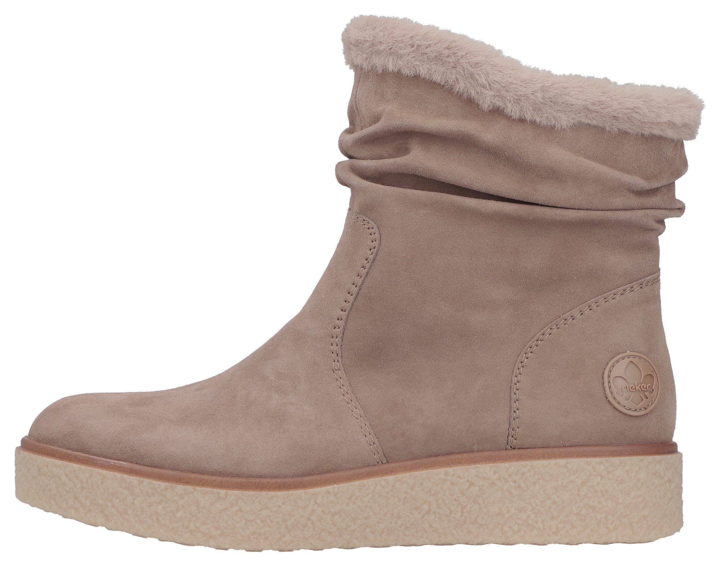 Rieker Winterlaarzen enkellaars, slouchy schacht, met binnenrits