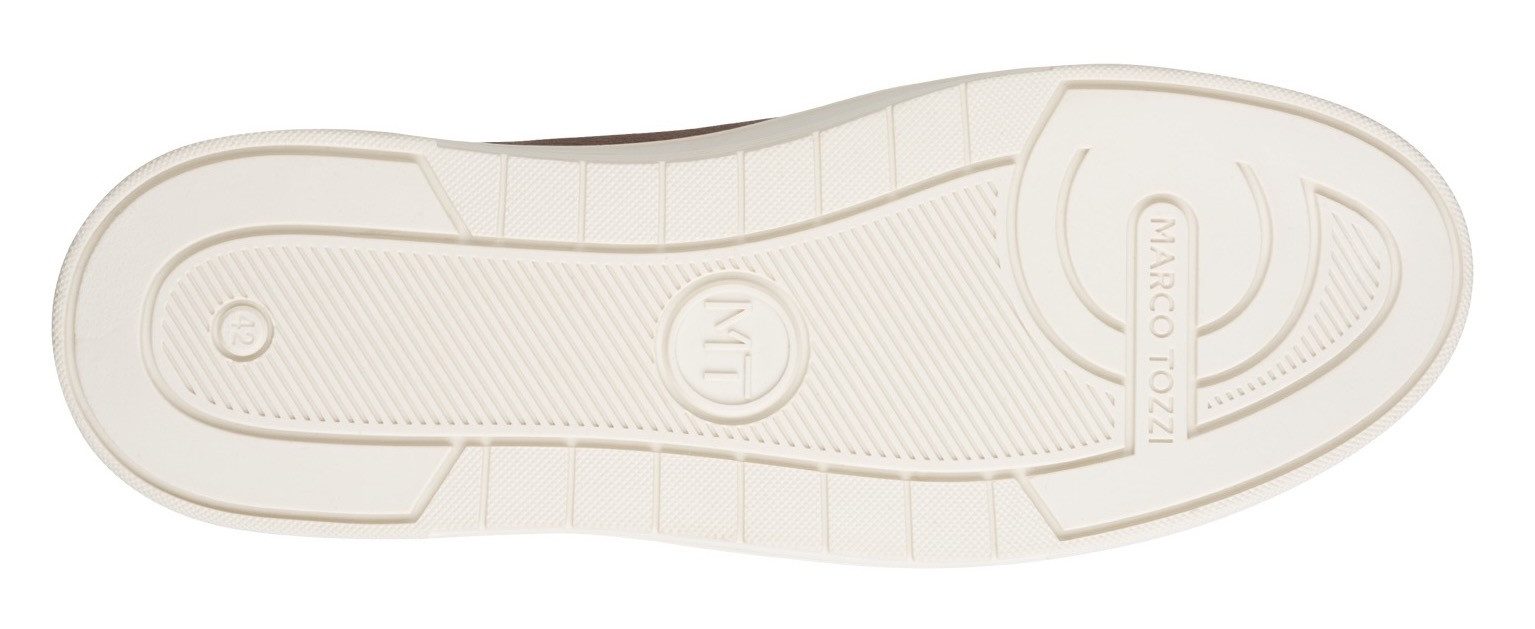 Marco Tozzi Sneakers , vrijetijdsschoen, halfschoen, veterschoen met zijlogo-debossing