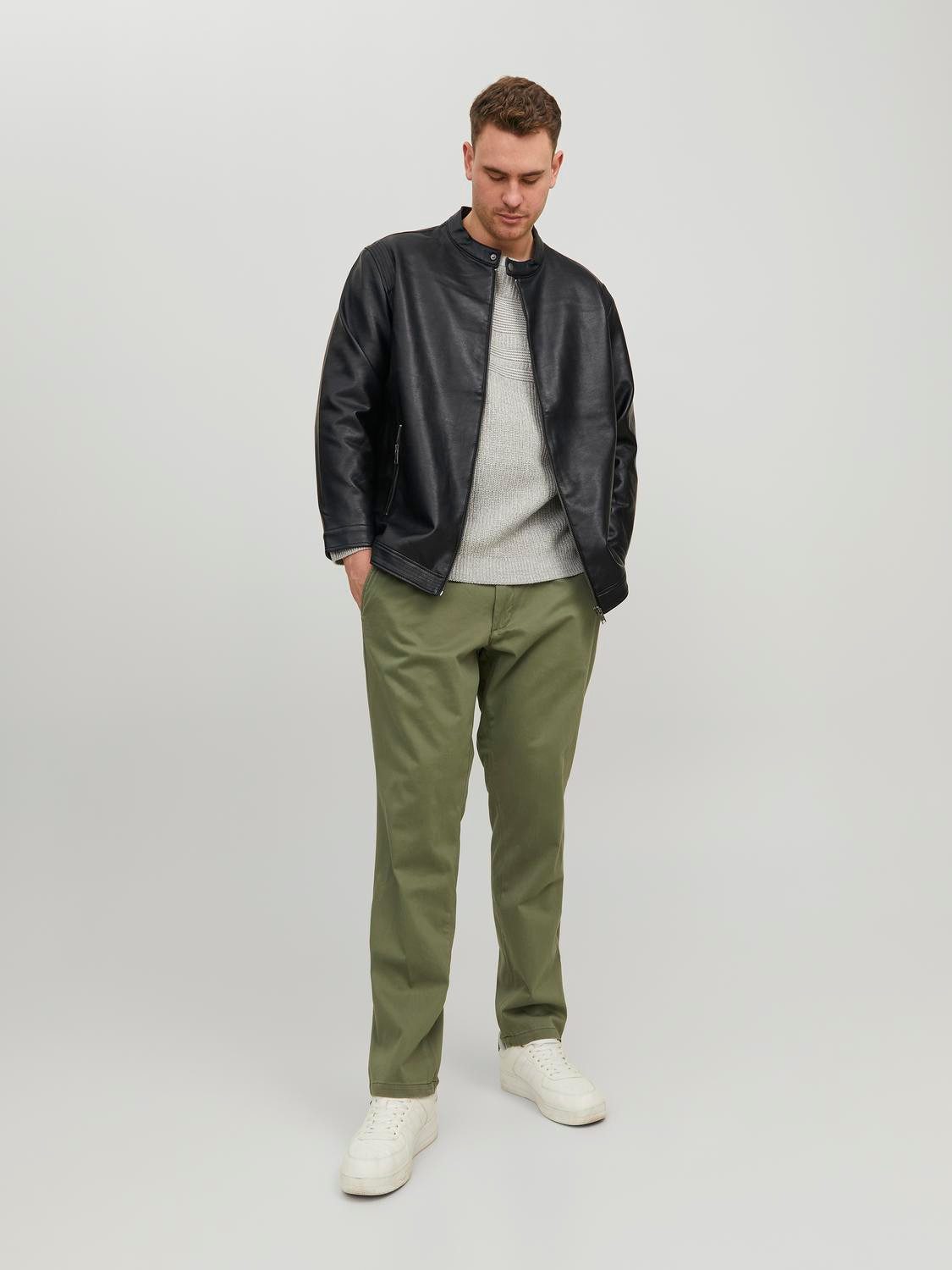 Jack & Jones PlusSize Bikerjack JJEROCKY CLEAN JACKET NOOS PLS
