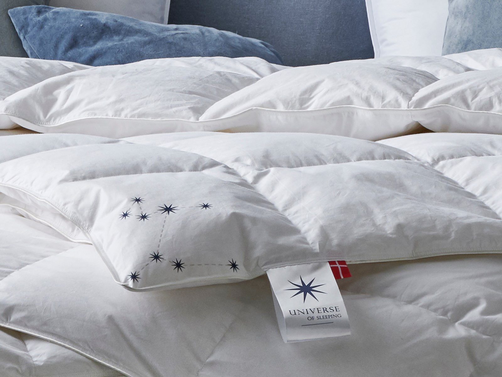 UNIVERSE OF SLEEPING Donzen dekbed Mercury, voor zomer & winter, natuurlijke materialen, Made in Denmark Normaal