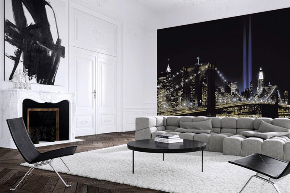 Papermoon Fotobehang New York by night