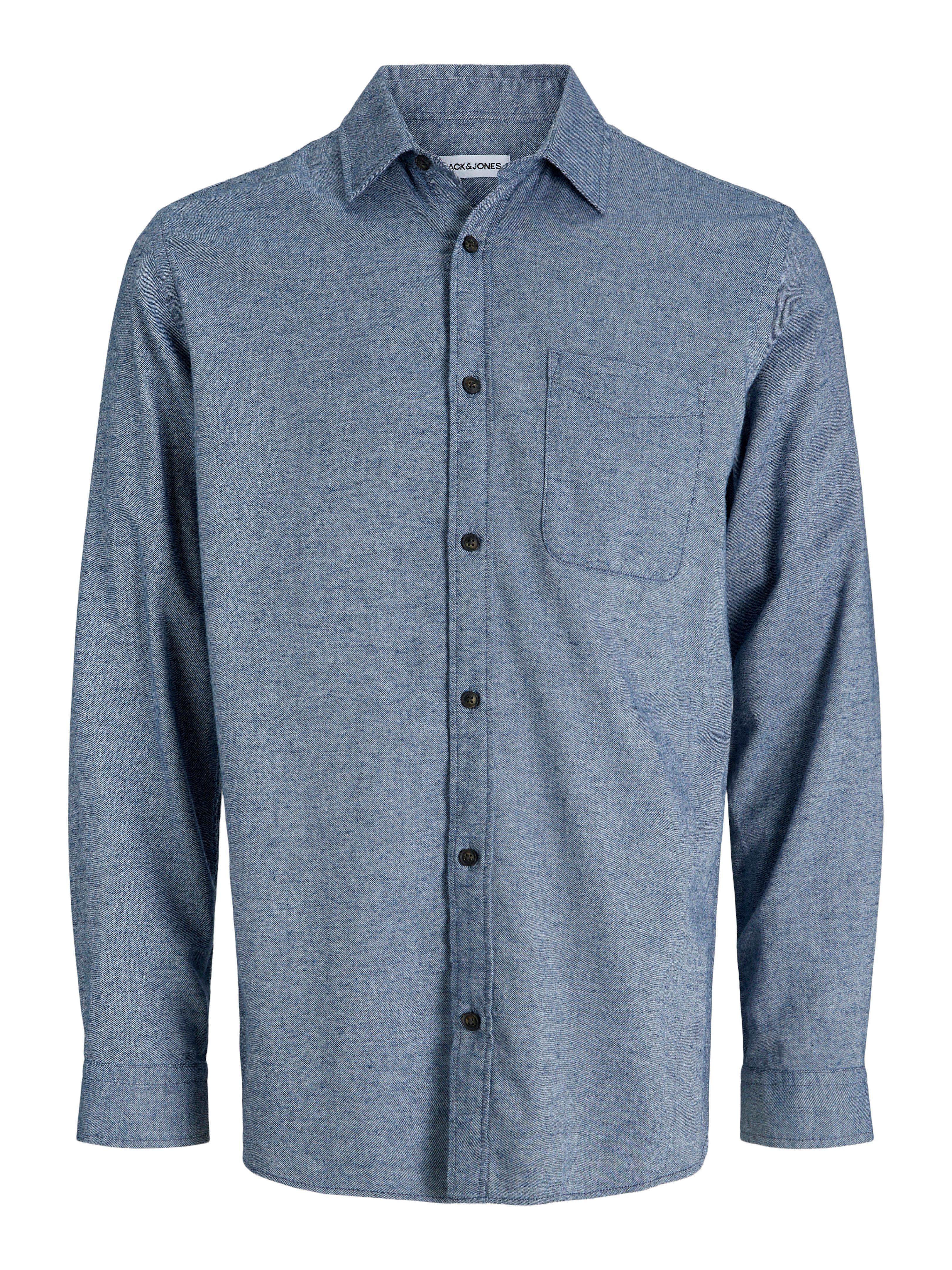 Jack & Jones Overhemd met lange mouwen JJECLASSIC MELANGE SHIRT L/S NOOS
