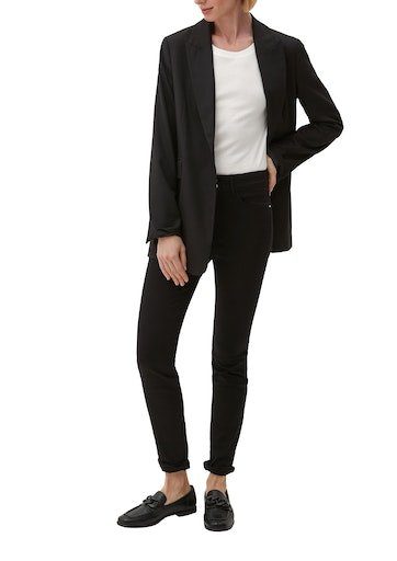 s.Oliver BLACK LABEL 5-pocket jeans met een dubbele knoopsluiting