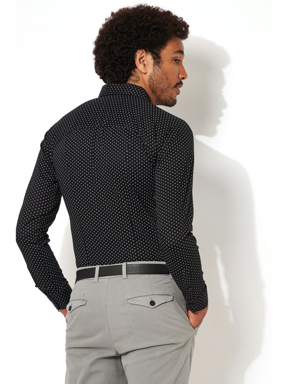 Desoto Businessoverhemd Casual Kent 1/1 Met minimal-print