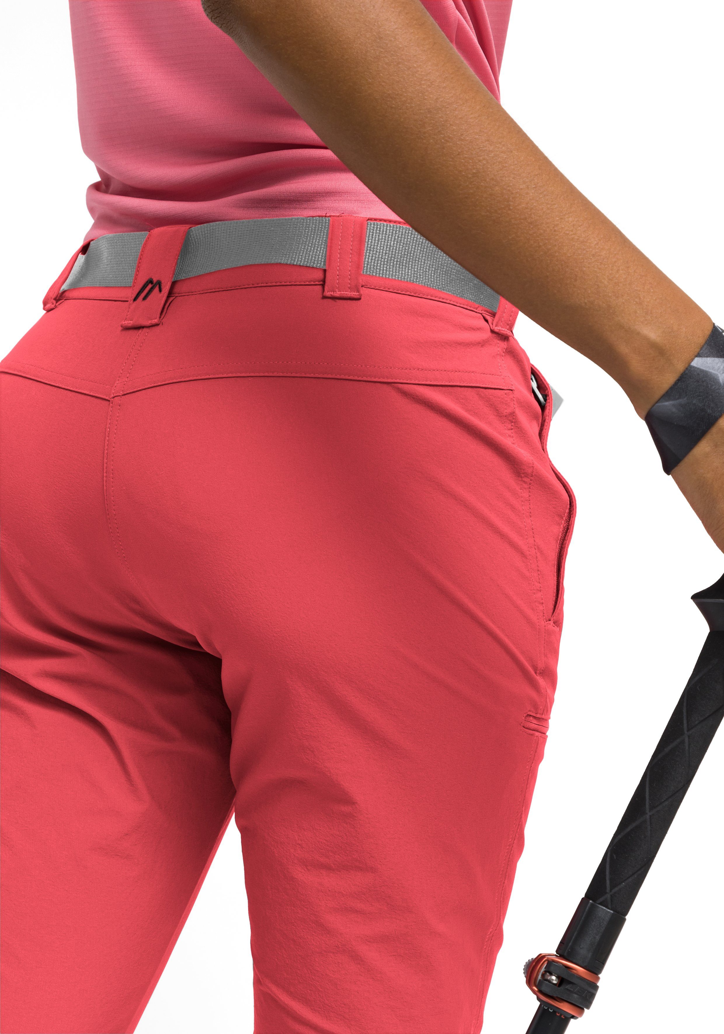 Maier Sports Capribroek Inara slim 3/4 Dames wandelbroek, ademende outdoorbroek, 3/4 broek met 3 zakken