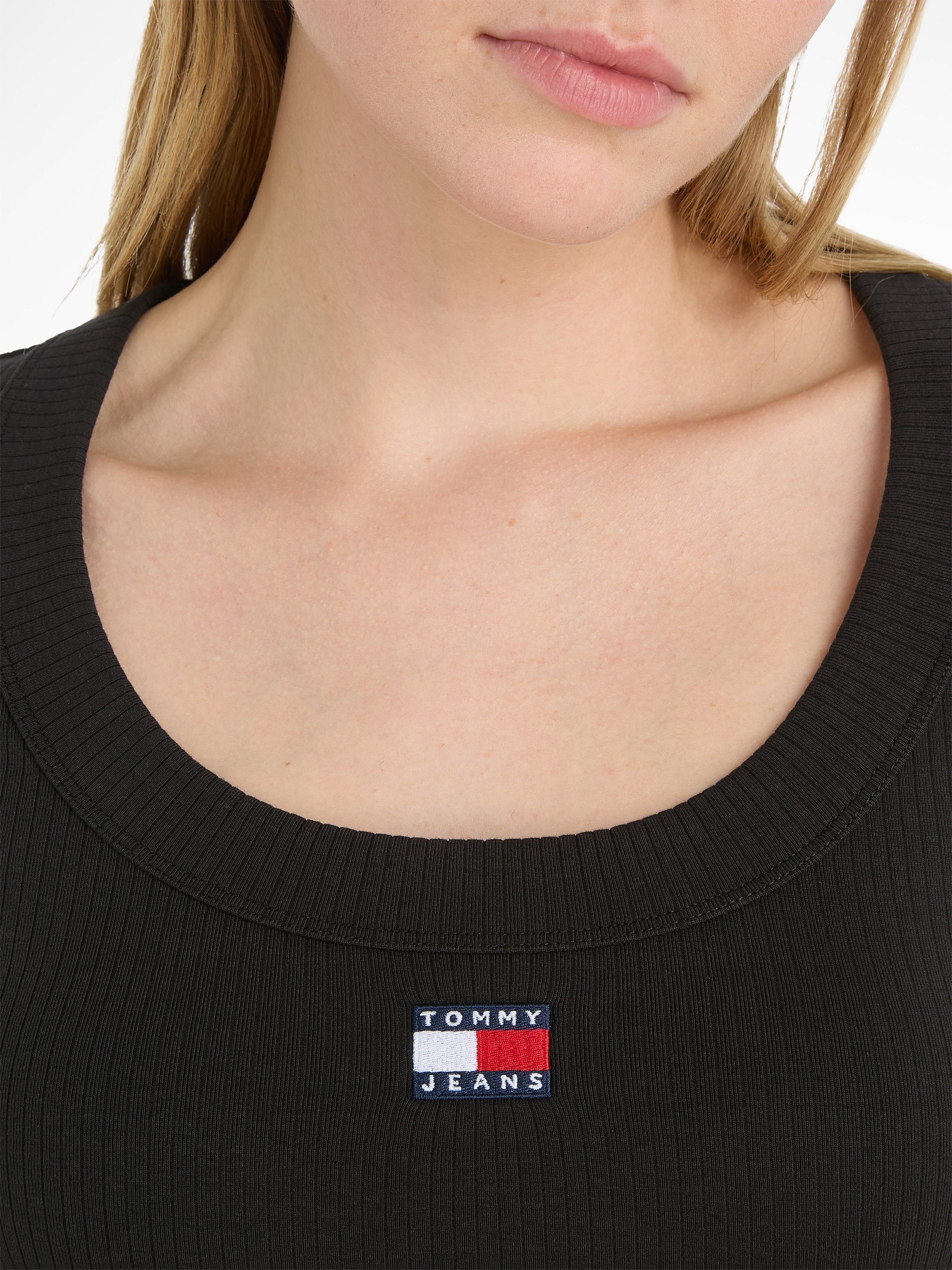 TOMMY JEANS Jerseyjurk TJW BADGE RIB BODYCON LS