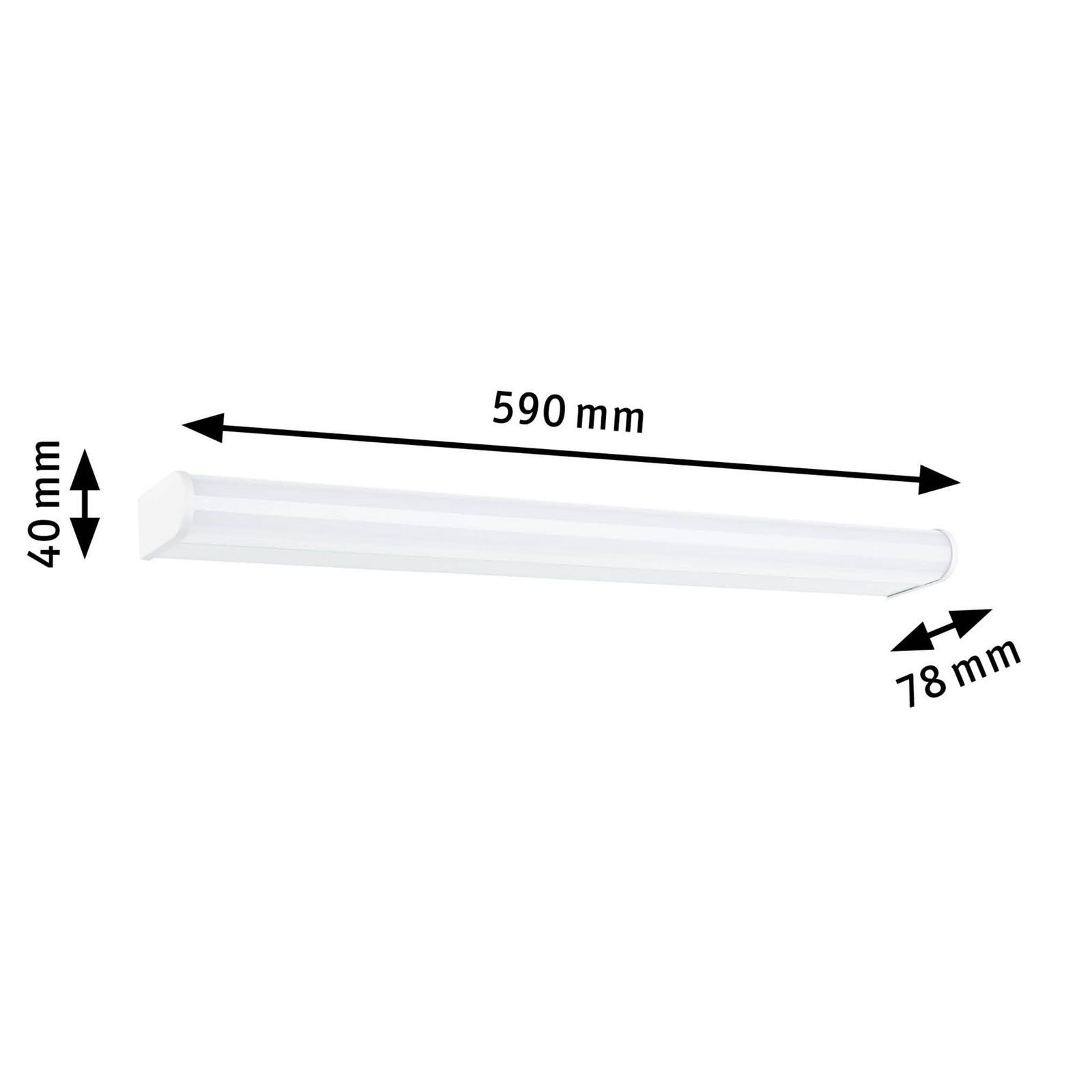 Paulmann Led-wandlamp Selection Bad LED wandlamp Arneb IP44 3000K 1000lm 230V 12,5 W (1 stuk)