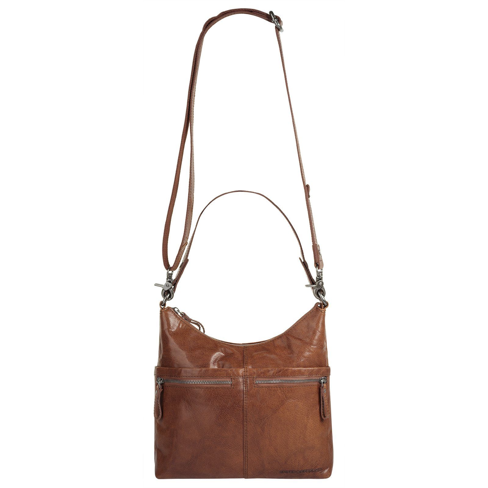 Spikes & Sparrow Schoudertas echt leder