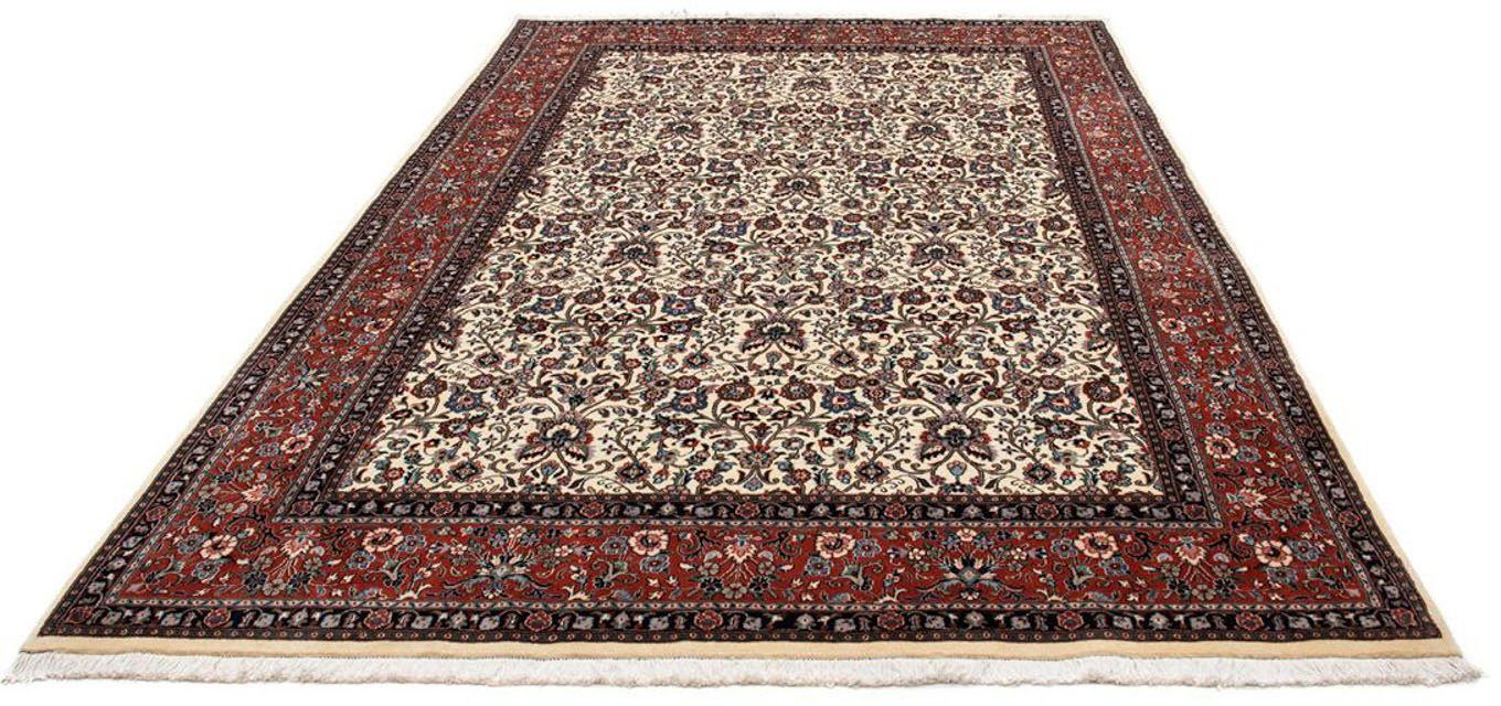 morgenland Wollen kleed Moud bloemmotief beige 297 x 199 cm Uniek exemplaar met certificaat