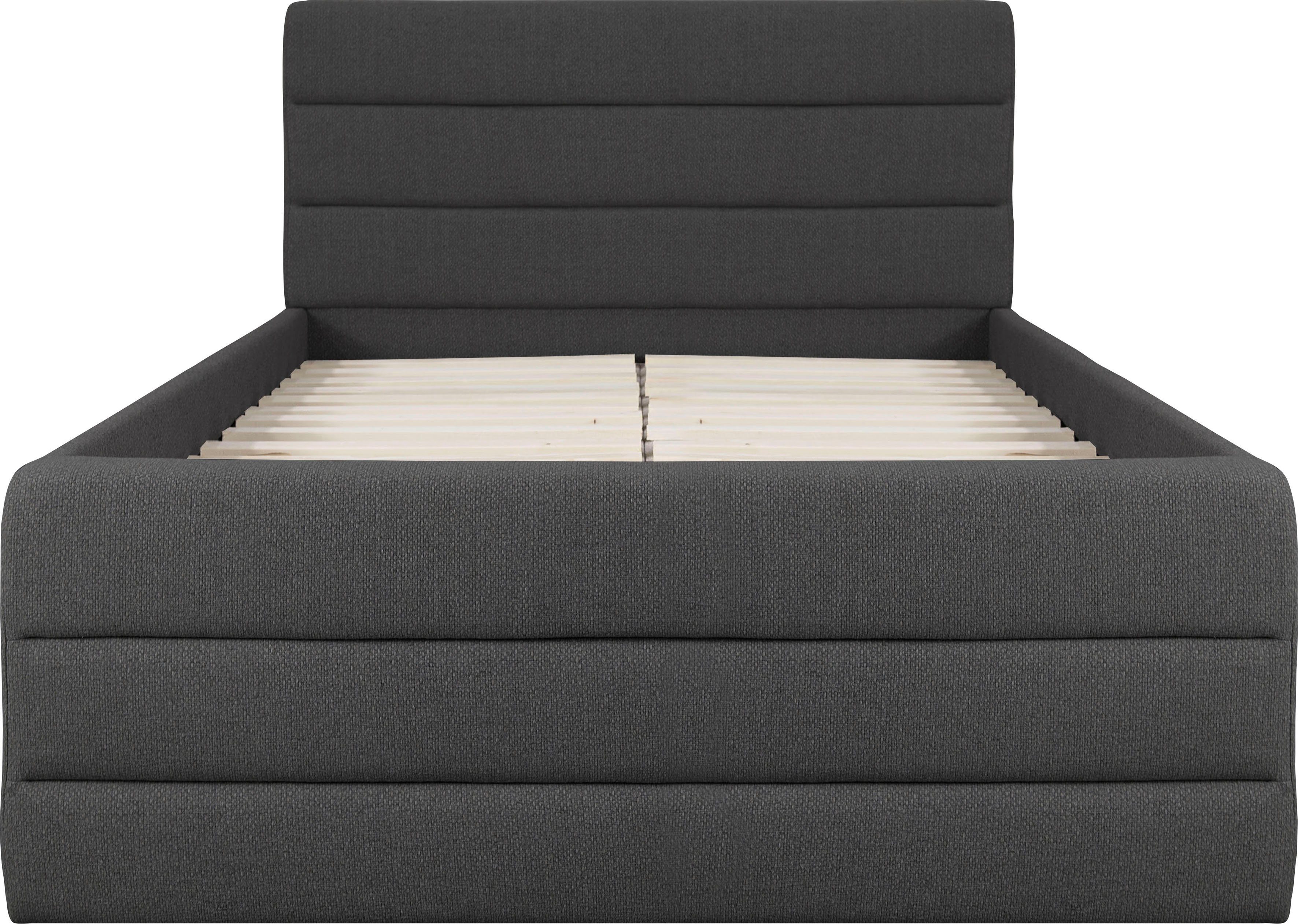 OTTO products Gestoffeerd bed Merrit Dwarsnaad in het hoofd- en voetbord, in 5 breedten, ook in 220 cm lang