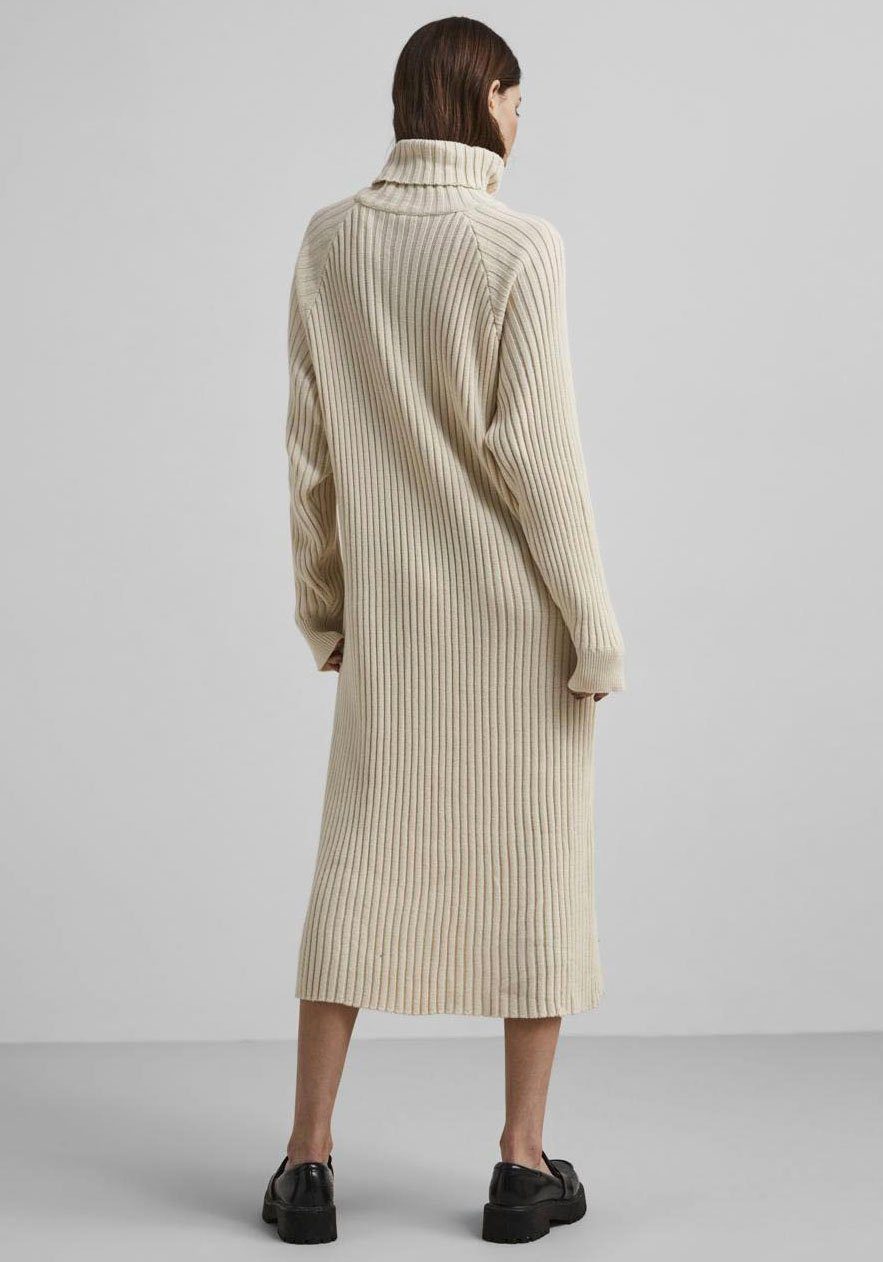 Y.A.S Gebreide jurk YASMAVI KNIT MIDI ROLLNECK DRESS