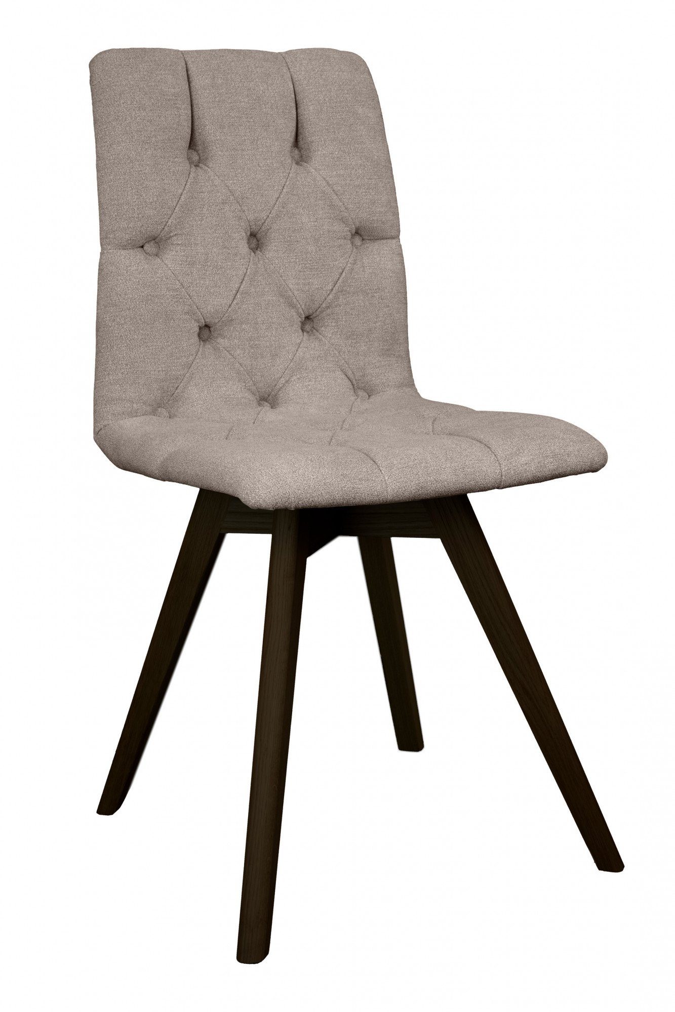 andas Eetkamerstoel Rania met massief houten poten (set, 2 stuks)