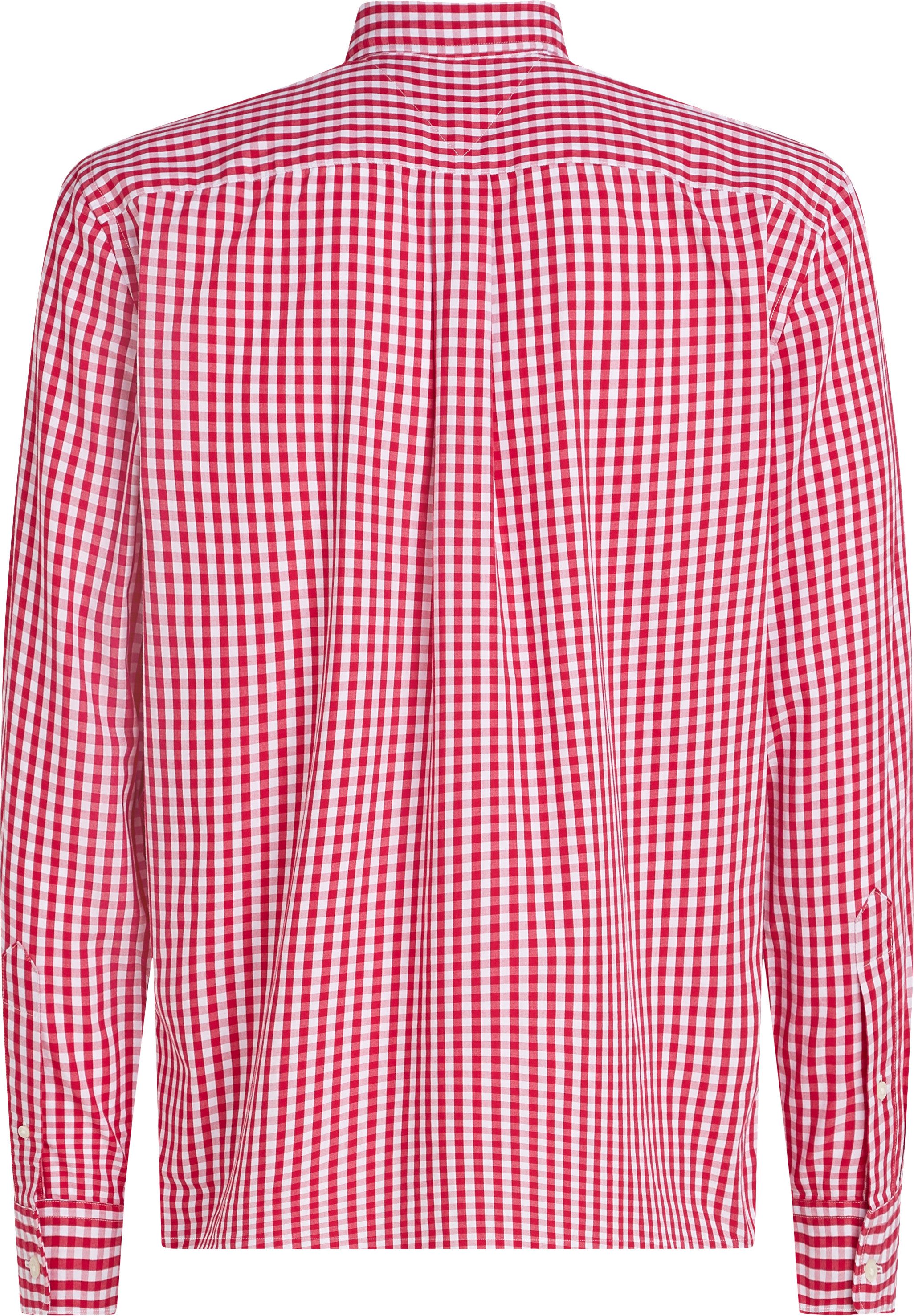 Tommy Hilfiger Overhemd met lange mouwen FLEX POPLIN GINGHAM SHIRT