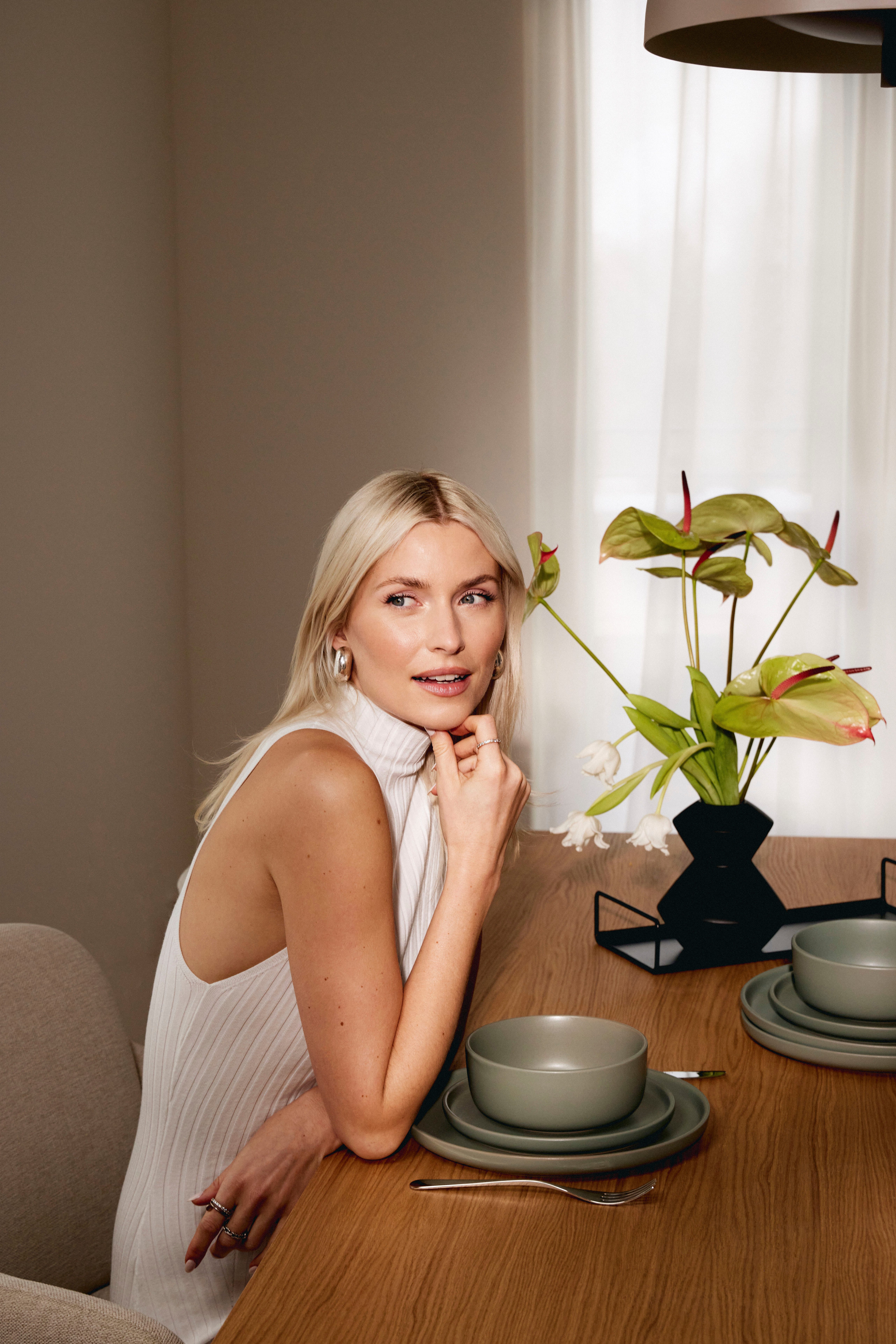 LeGer Home by Lena Gercke Eetservies Servies, servies Belli rond model, scandi stijl, 12 delen, voor 4 personen (set, 12-delig)