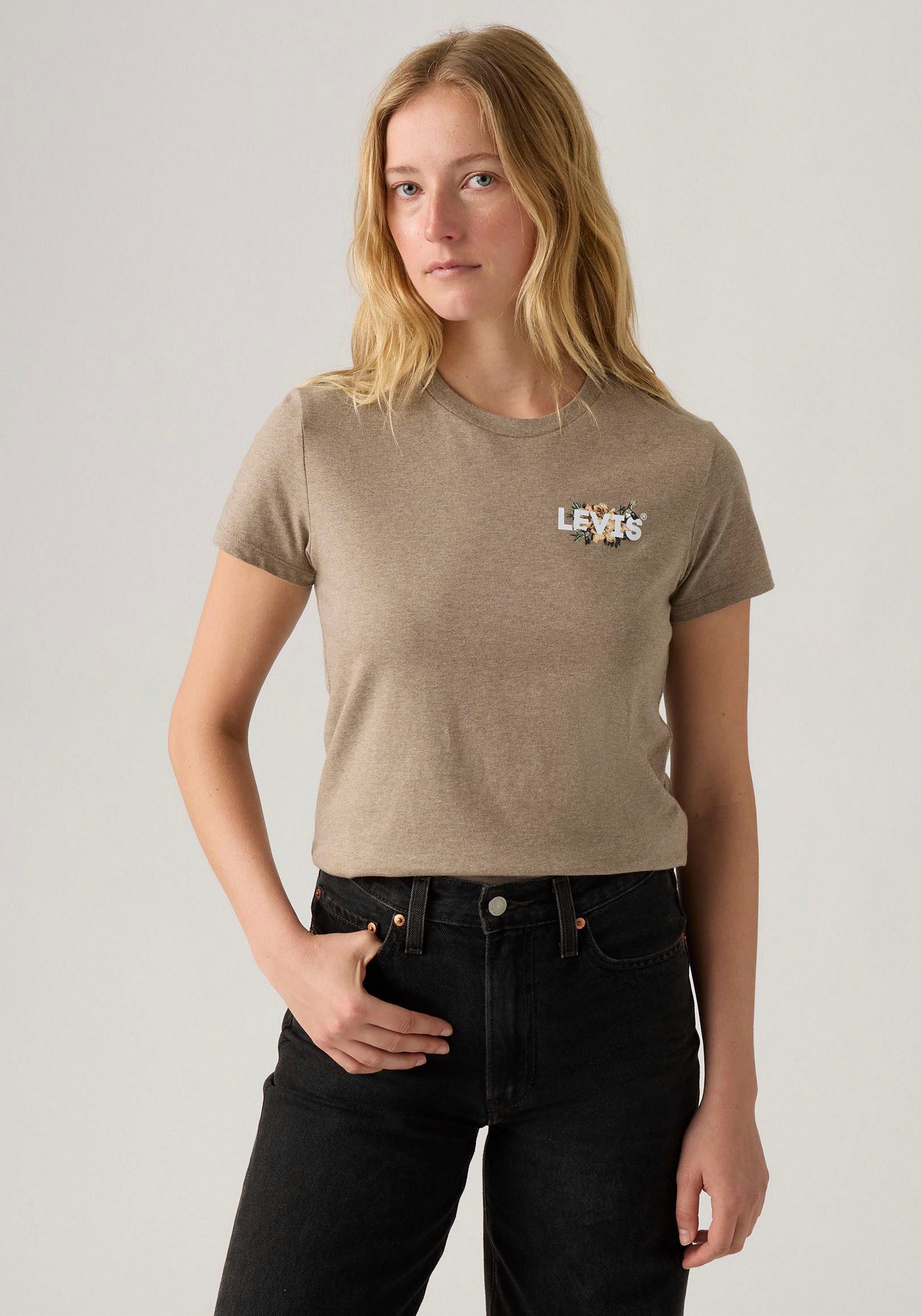 Levi's® T-shirt The Perfect Tee met batwing-logoprint