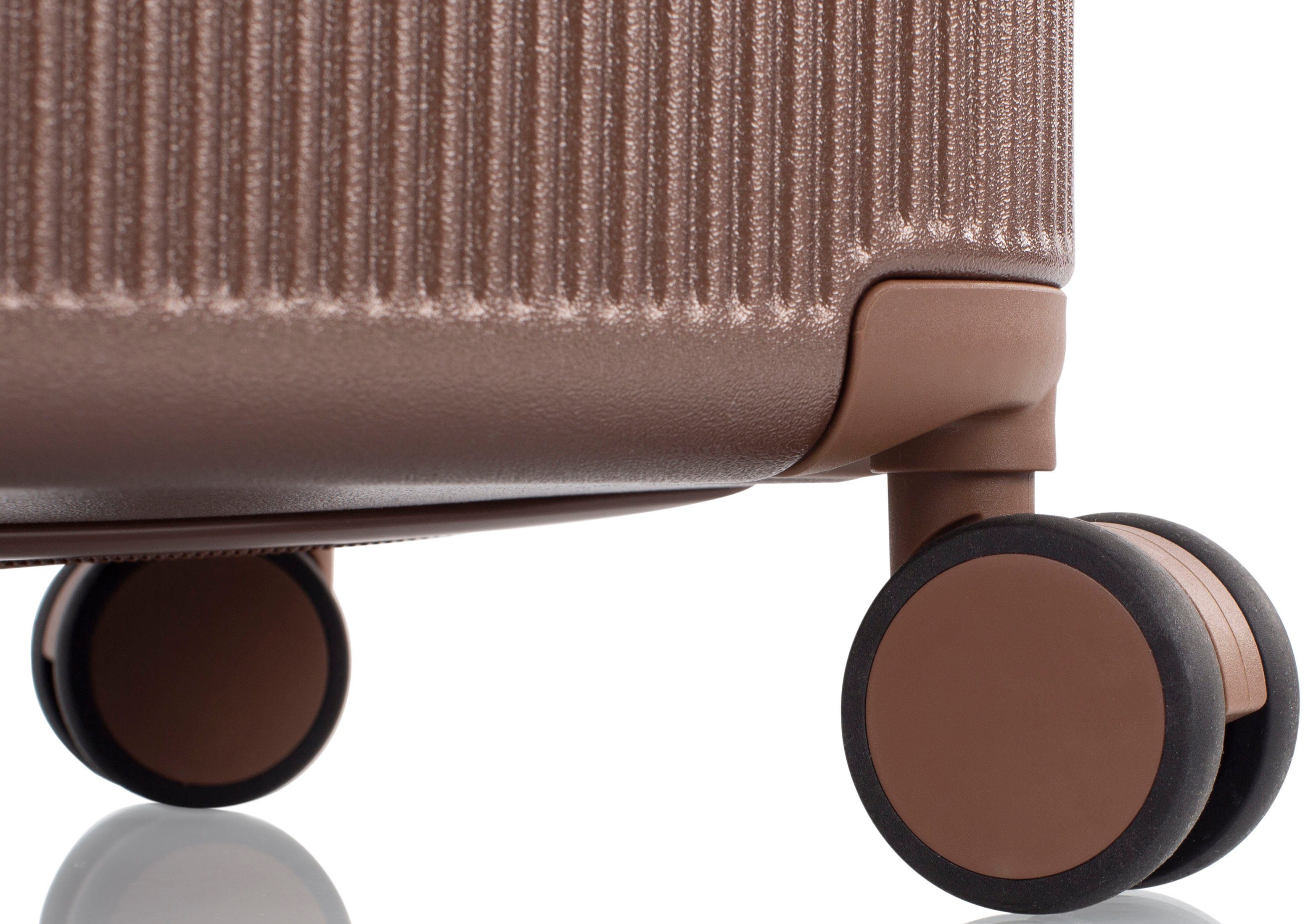 Heys Hardshell-trolley Earthtone, verschillende maten en kleuren Heys x Joachim Llambi reisbagage TSA-slot volumevergroting