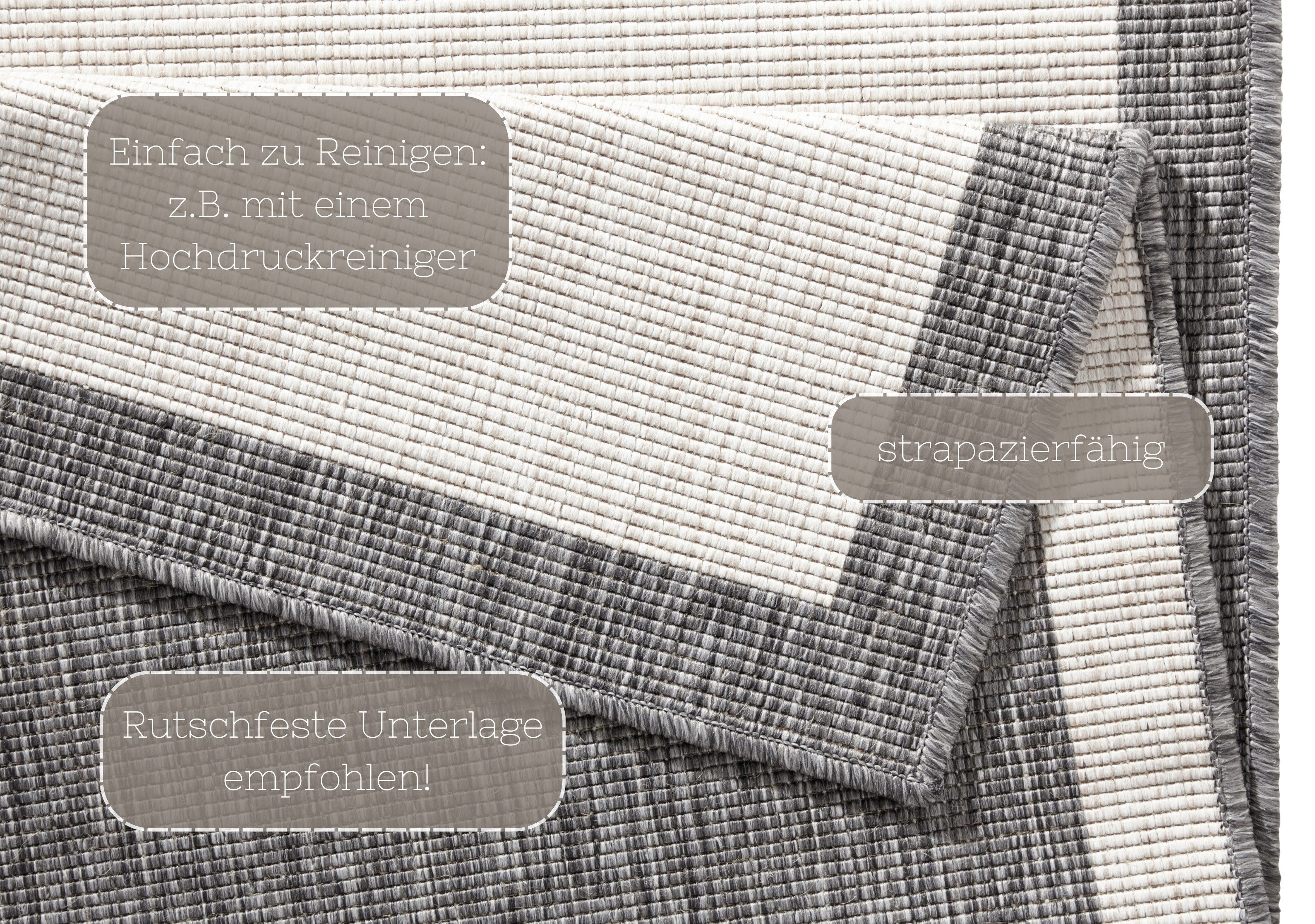 NORTHRUGS Vloerkleed Panama tweezijdig te gebruiken kleed Binnen- en buitengebruik, weerbestendig, balkon, loper, woonkamer, waterbestendig