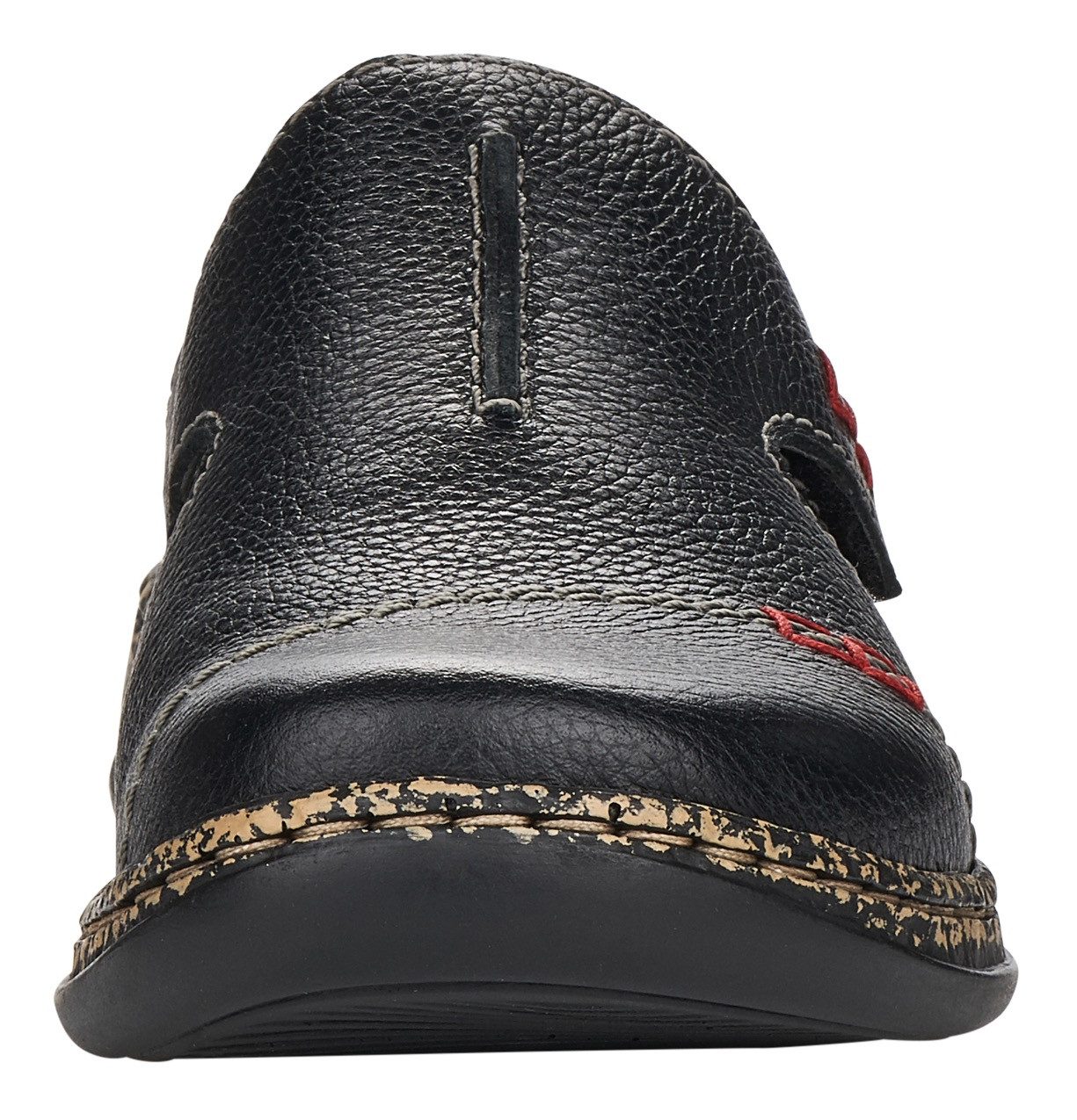 Rieker Clogs , pantoffel, zomerschoen, instapschoen met praktische klittenbandsluiting