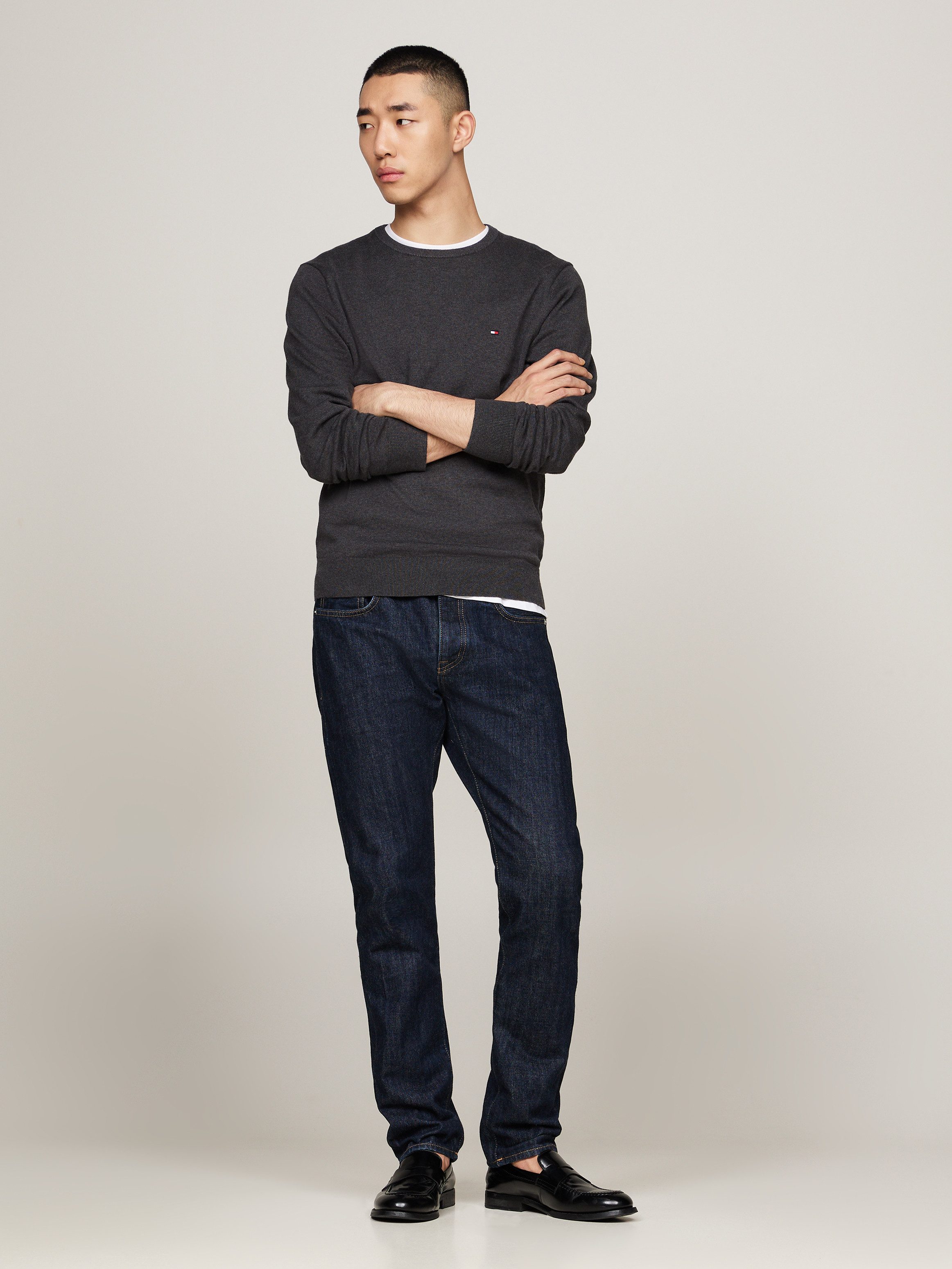 Tommy Hilfiger Trui met ronde hals ESSENTIAL COTTON CREW NECK