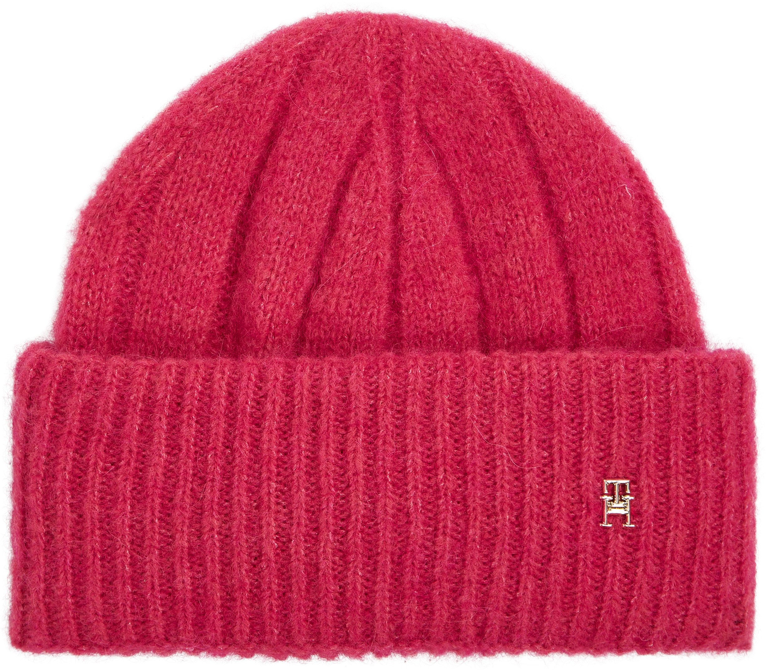 Tommy Hilfiger Beanie TH TIMELESS BEANIE met monogram-embleem
