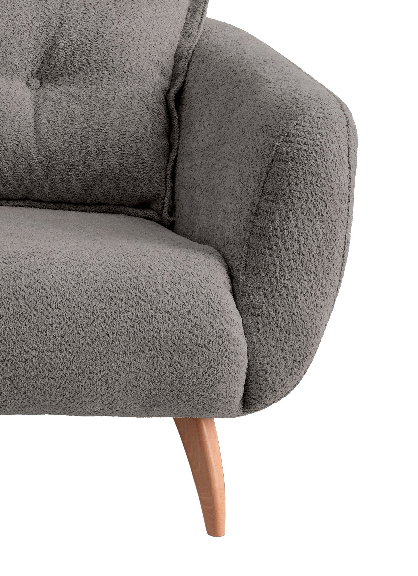 Home affaire 2,5-zitsbank Baggio modern en romantisch design, comfortabel