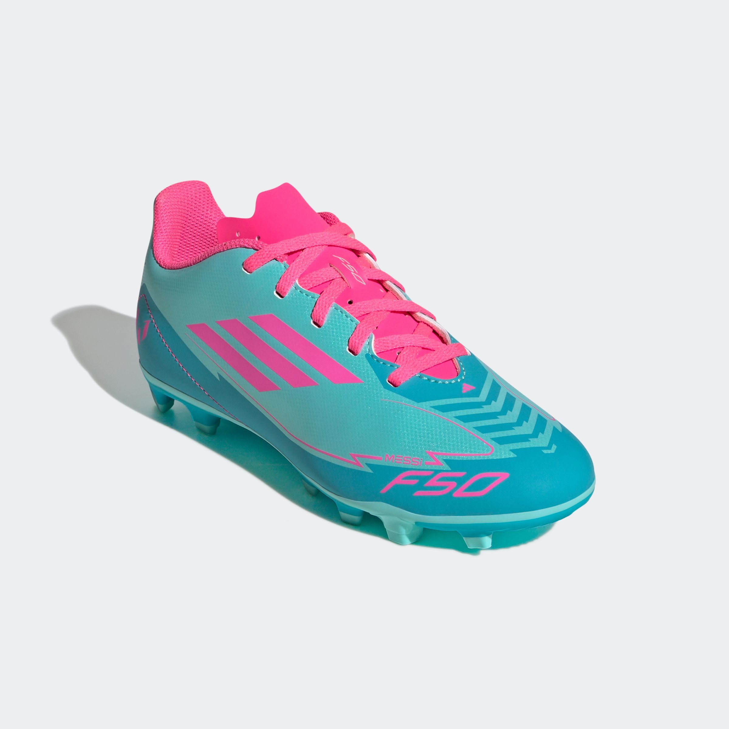 adidas Performance Voetbalschoenen F50 CLUB MESSI KIDS FG/MG jongens zaalvoetbalschoenen maat 32 groen