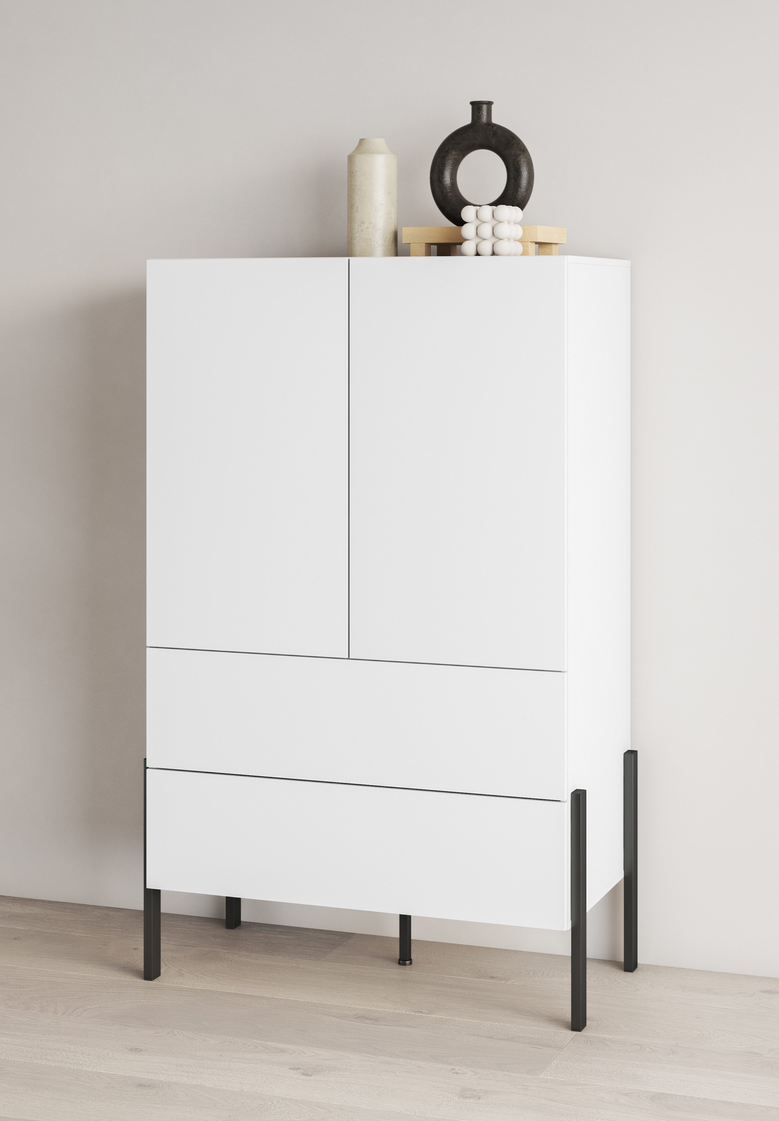 INOSIGN Waskast Mertzon, breedte 90 cm, moderne greeploze kledingkast