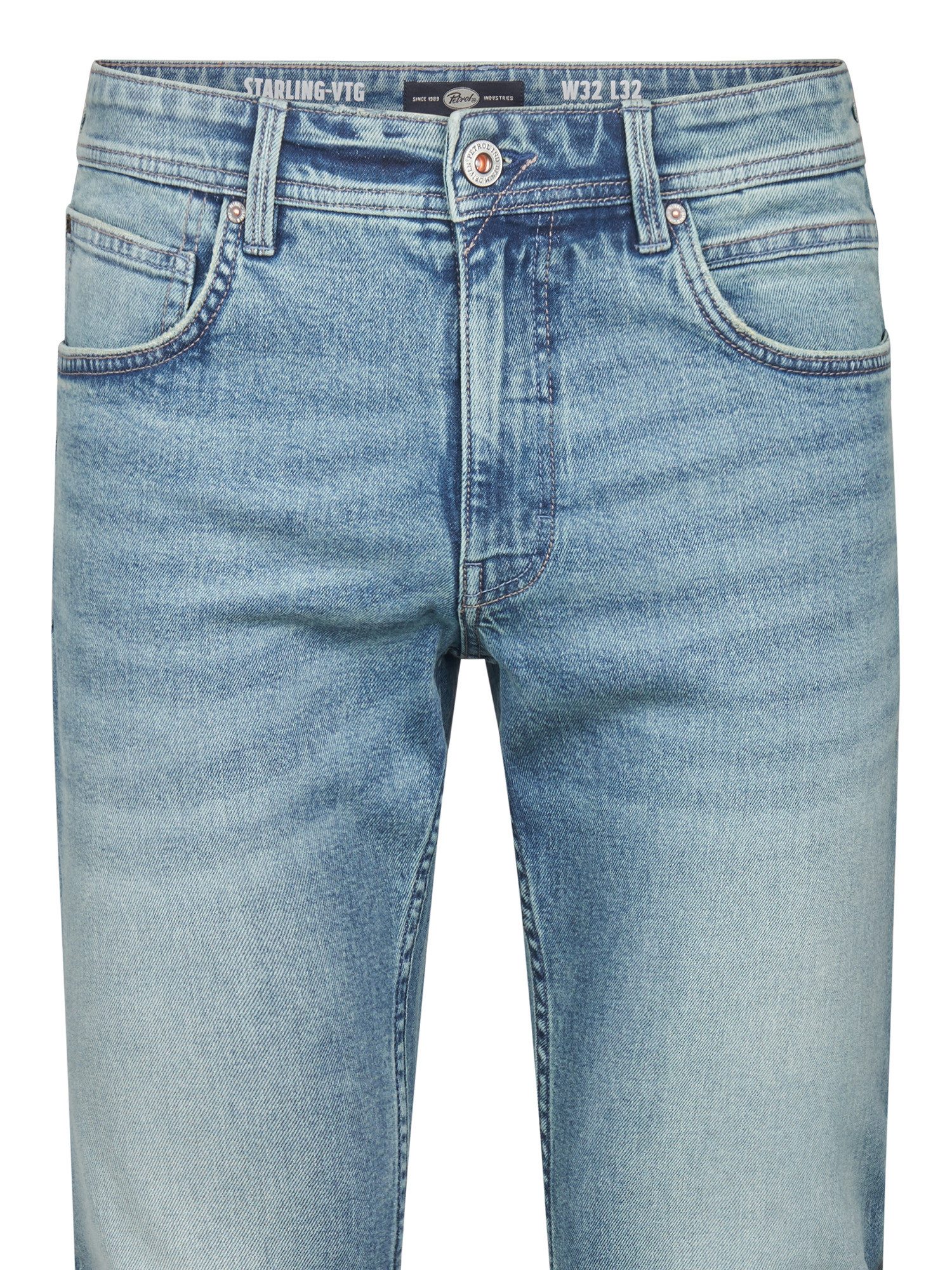 Petrol Industries Straight jeans met optisch tweedelige achterzak