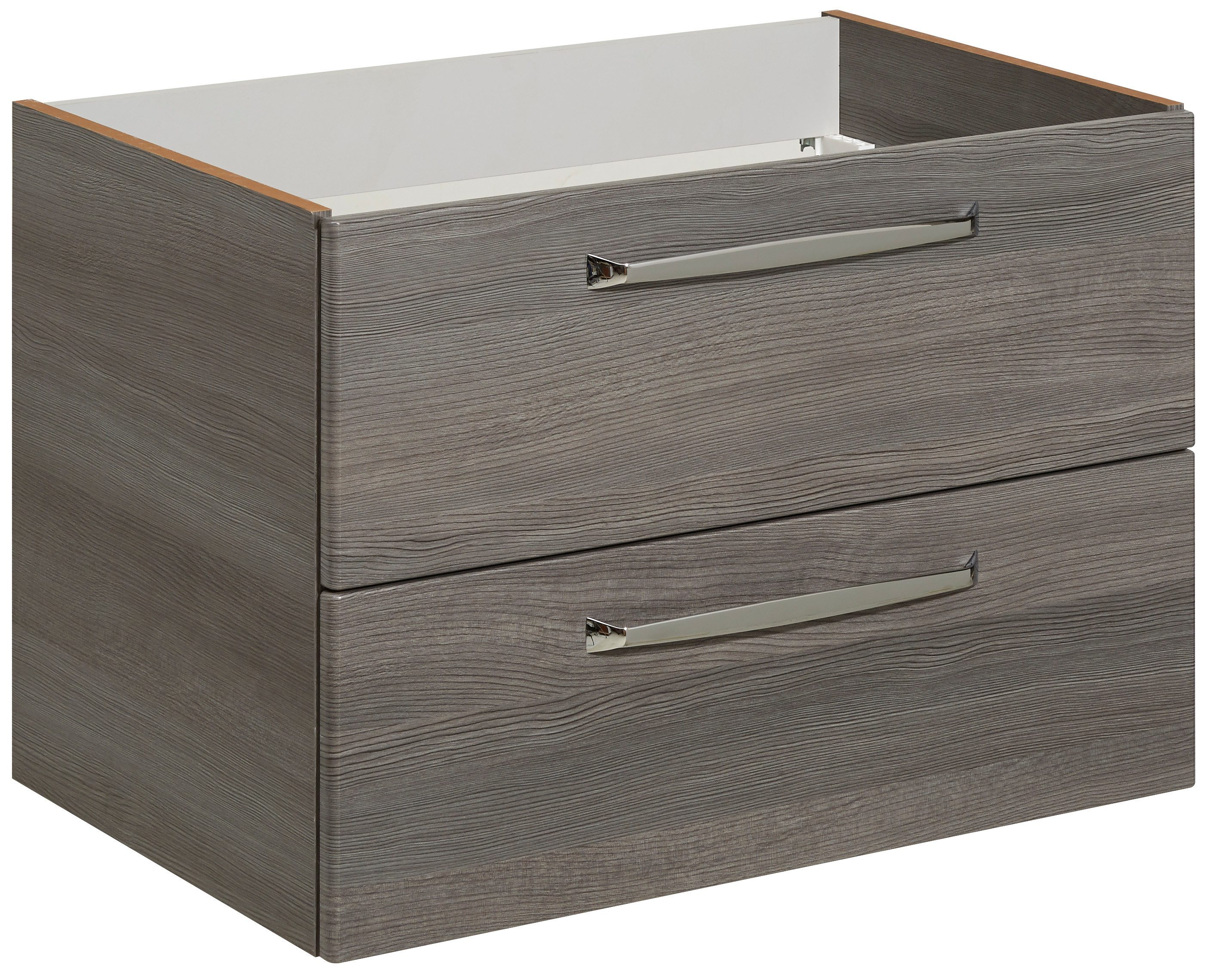 Saphir Badmeubelset Trentino 2-delig keramische wasbak met LED spiegelkast Badkamermeubel-set 79cm breed, incl. deurdemper, 3 deuren, 2 lades (3 stuks)