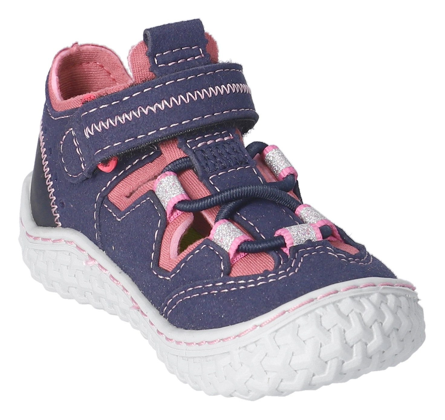 PEPINO by RICOSTA Barefootschoenen JERRY DAME: Midden , barefoot schoen met elastische band en klittenband, maat sjabloon te downloaden