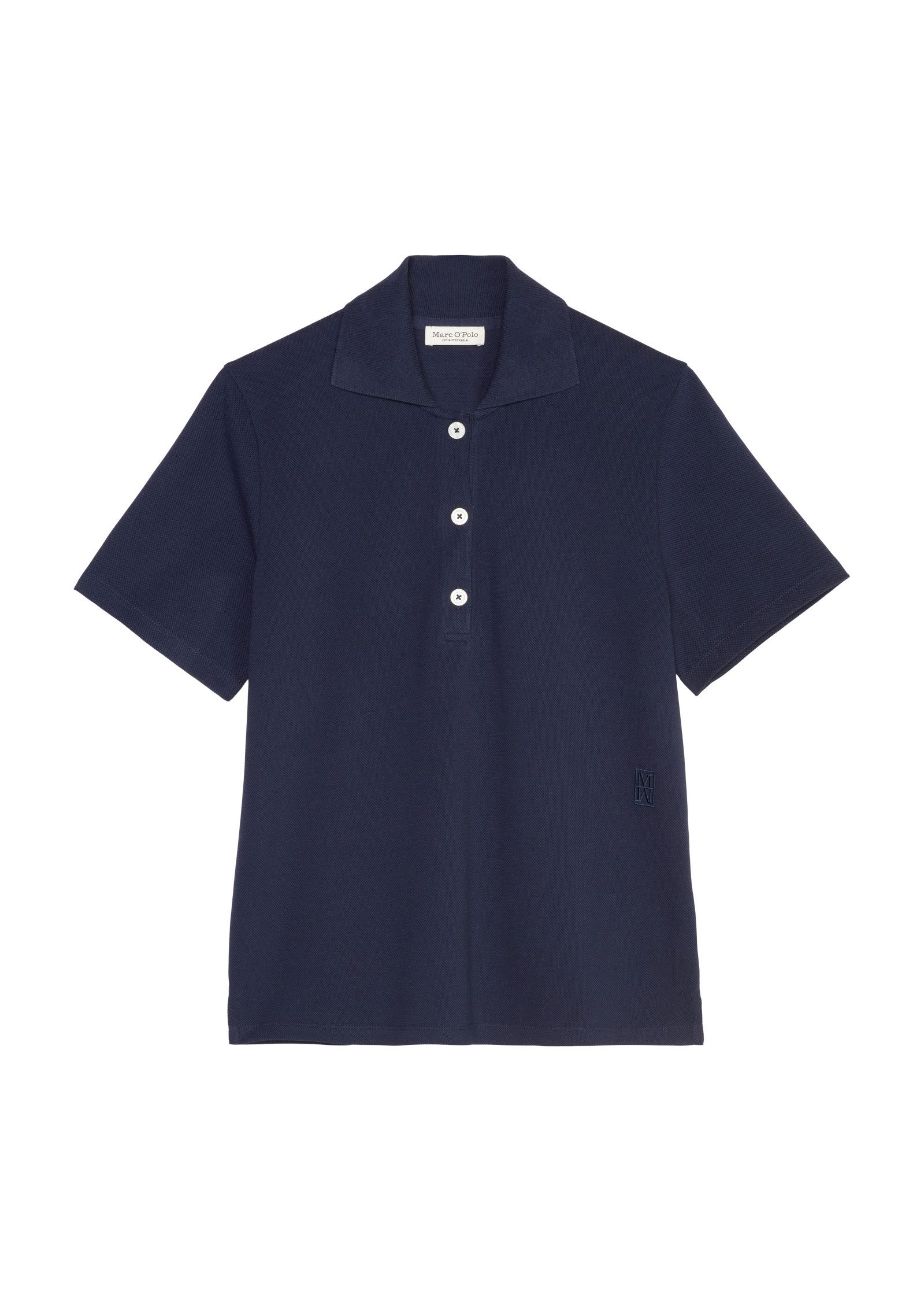 Marc O'Polo Poloshirt met casual honingraatstructuur