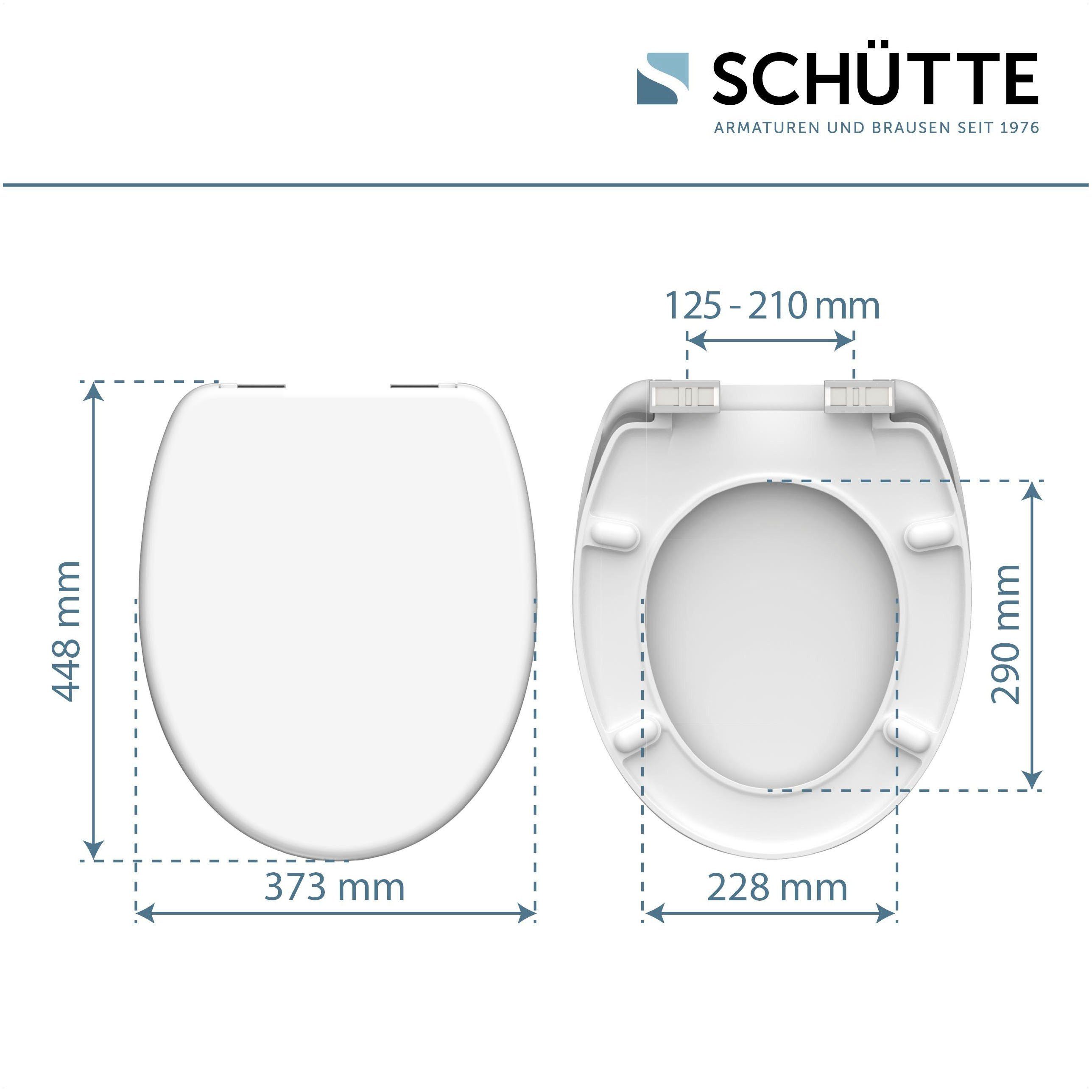 Schütte Toiletzitting White Duroplast, met soft-closemechanisme