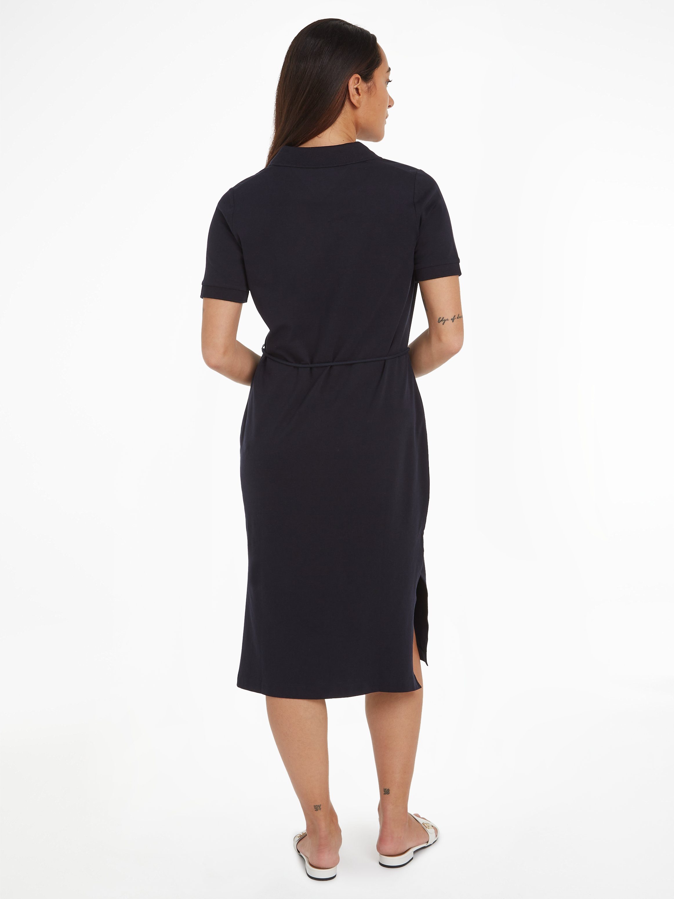 Tommy Hilfiger Polojurk OPN PLKT LYLL POLO DRS WAIST DTL