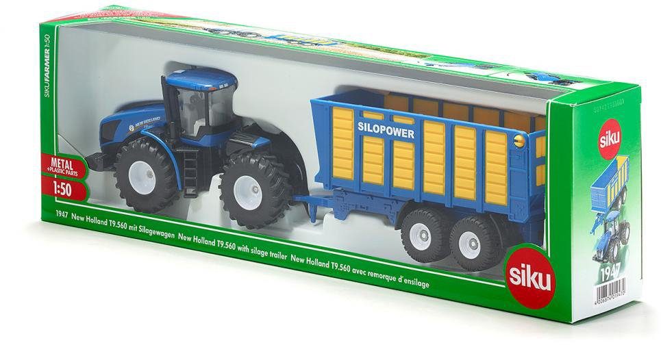 Siku Speelgoed-tractor SIKU Farmer, New Holland T met silagewagen (1947)