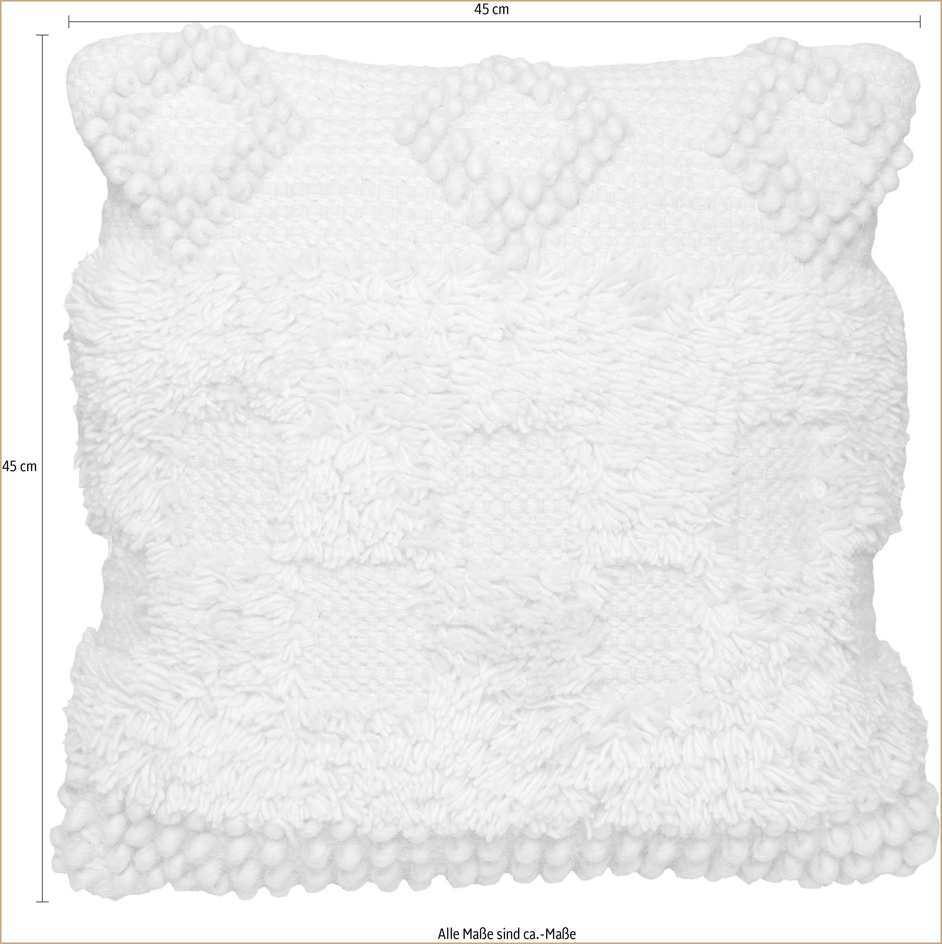 Kayoom Kussen Bohist 125 Natural 45cm x 45cm, uit handmatige productie (1 stuk)