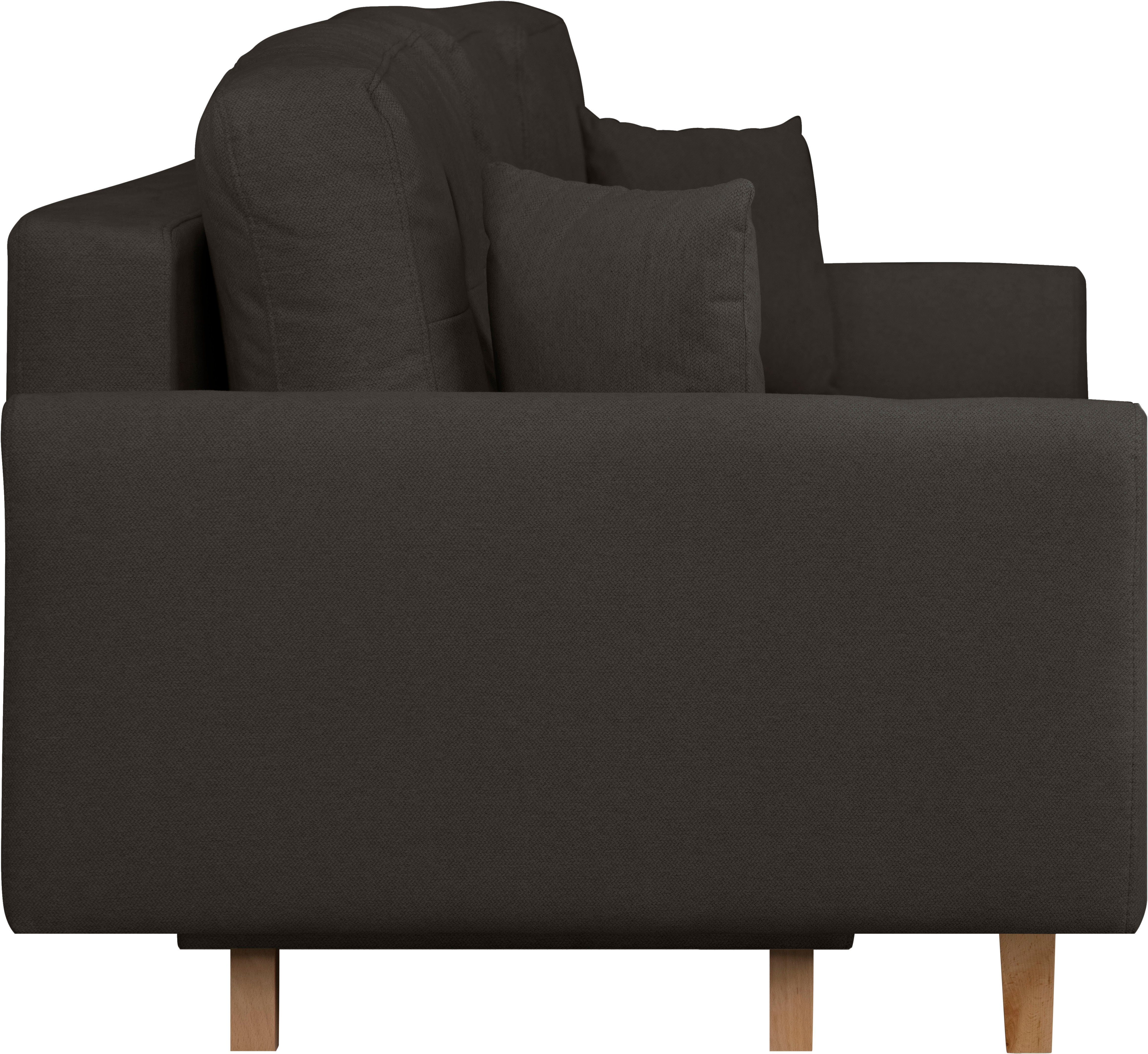Home affaire 3-zitsbank TRIPLO optioneel slaapbank met bedlade, afmetingen B/D/H: 215/100/89 cm
