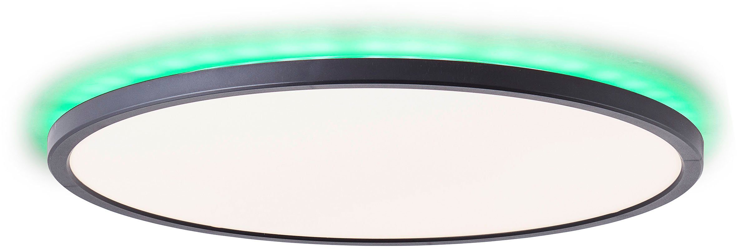 my home Led-plafondlamp Elliot Ø 42 cm, 2400 lumen, 3000-6500 Kelvin, wit/zwart (1 stuk)