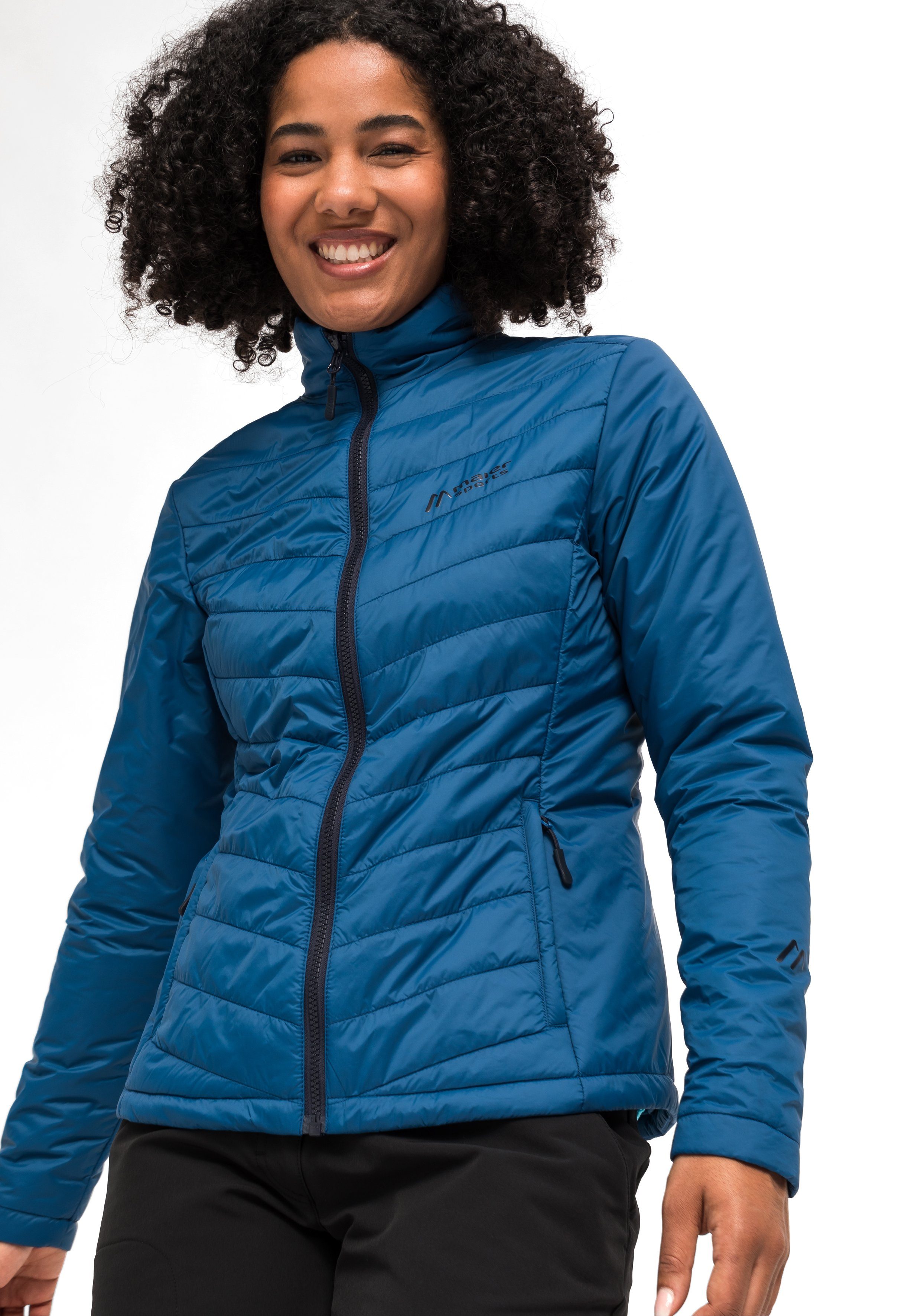 Maier Sports Outdoorjack Ribut Long W Dames wandeljas, ademend en waterdicht, regenjas met capuchon