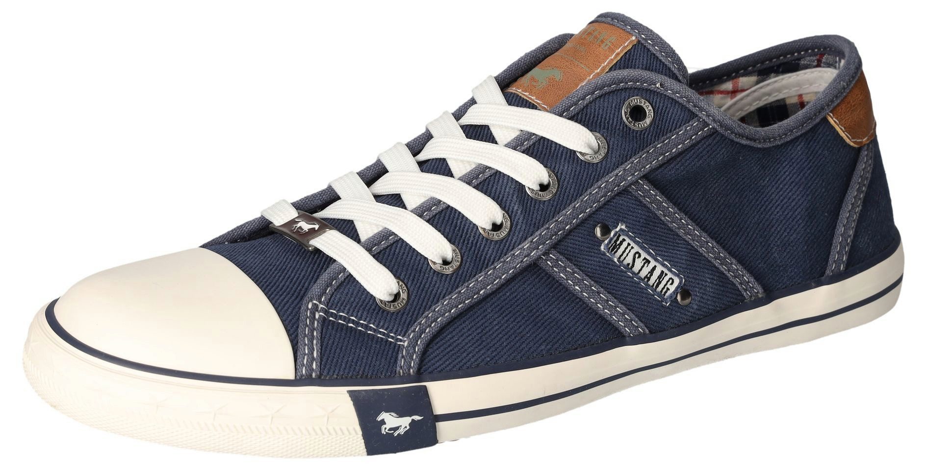 Mustang Shoes Sneakers met mustang merkembleem, vrijetijdsschoen, lage schoen, veterschoen