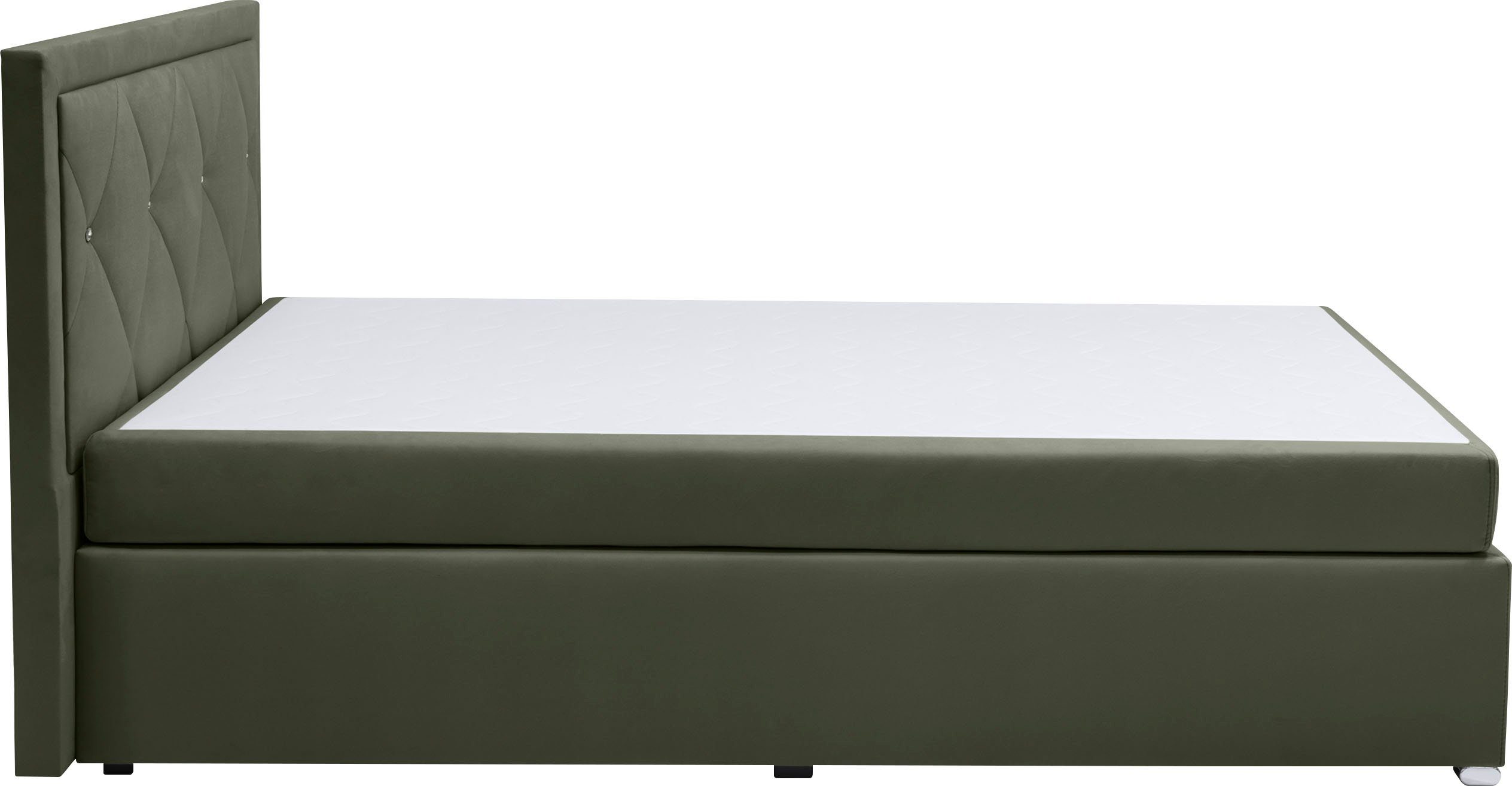 Leonique Boxspring Alfie, bestseller, optioneel met bedlade met strassteentjes in het hoofdbord, h2, h3 en h4 ter keuze