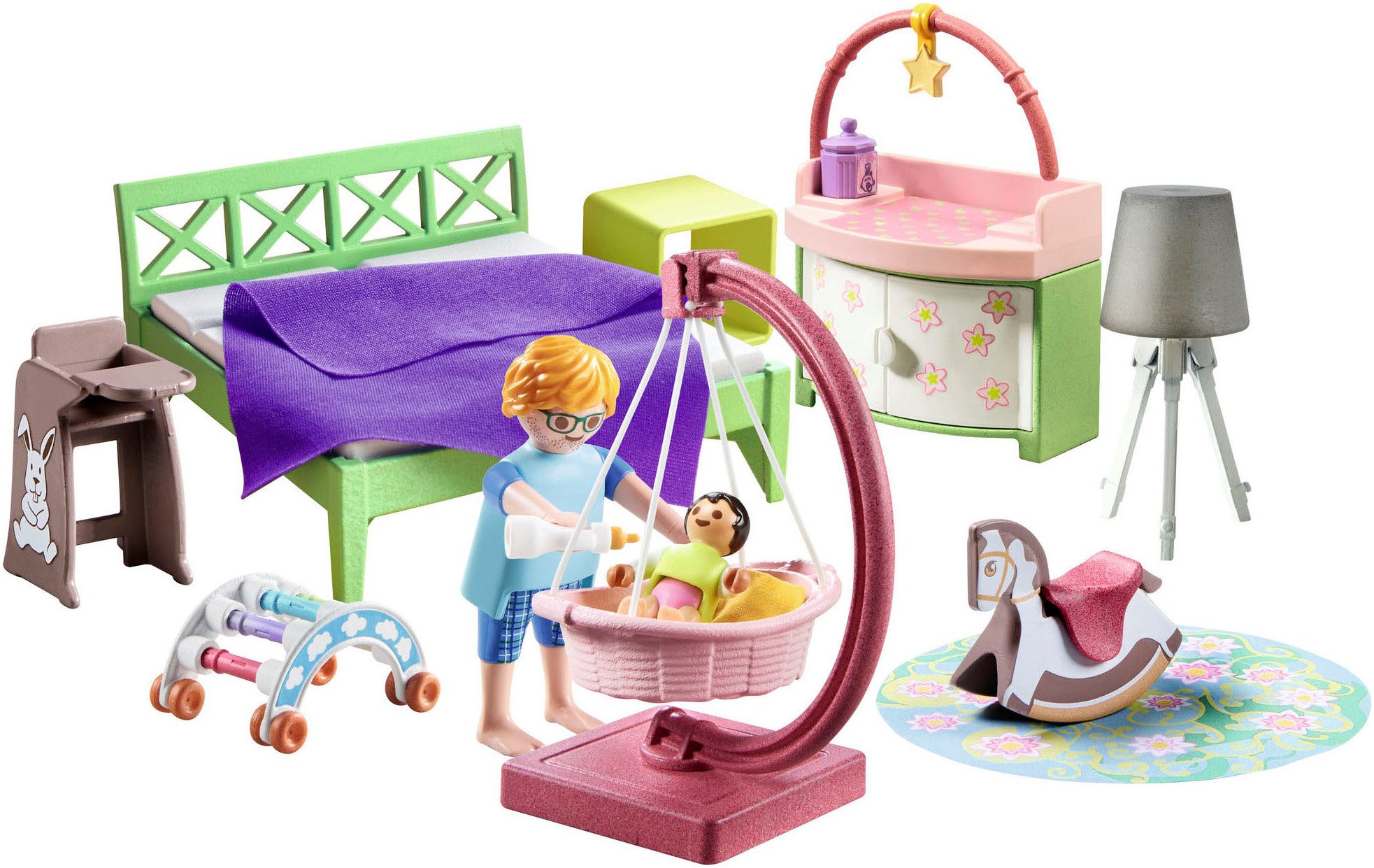 Playmobil® Constructie-speelset Slaapkamer met Baby Speelhoek (71609), myLife (50-delig)