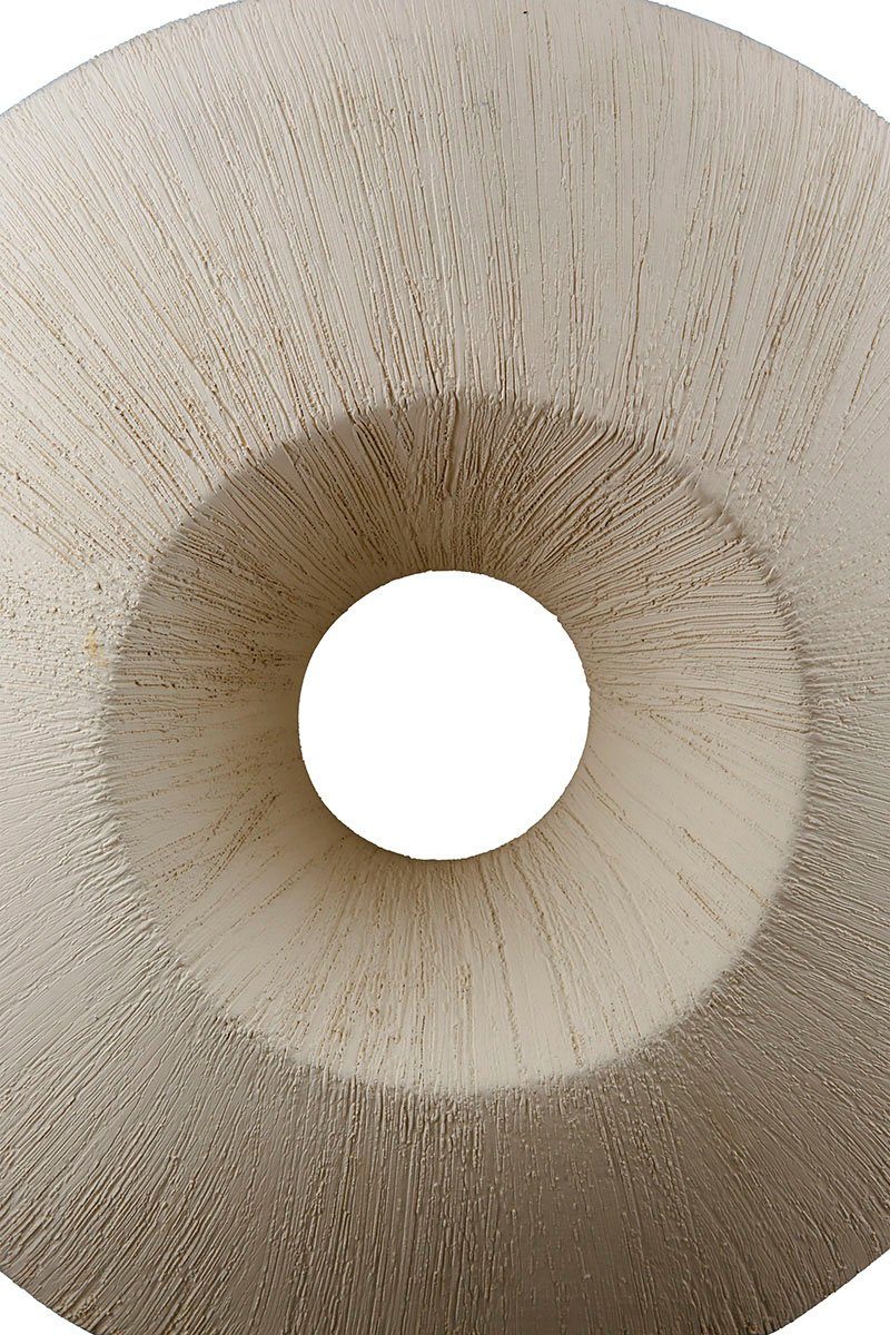GILDE Tafelvaas Bologna, decoratieve vaas van keramiek, met gekrabde oppervlakstructuur (1 stuk)