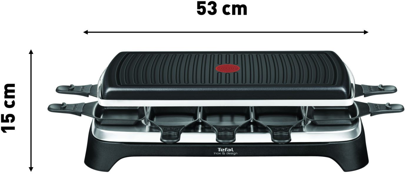 Tefal Raclette Ambiance, incl. tafelgrillfunctie, afneembaar snoer voor maximaal 10 personen, tafelgrill-functie, afneembare kabel