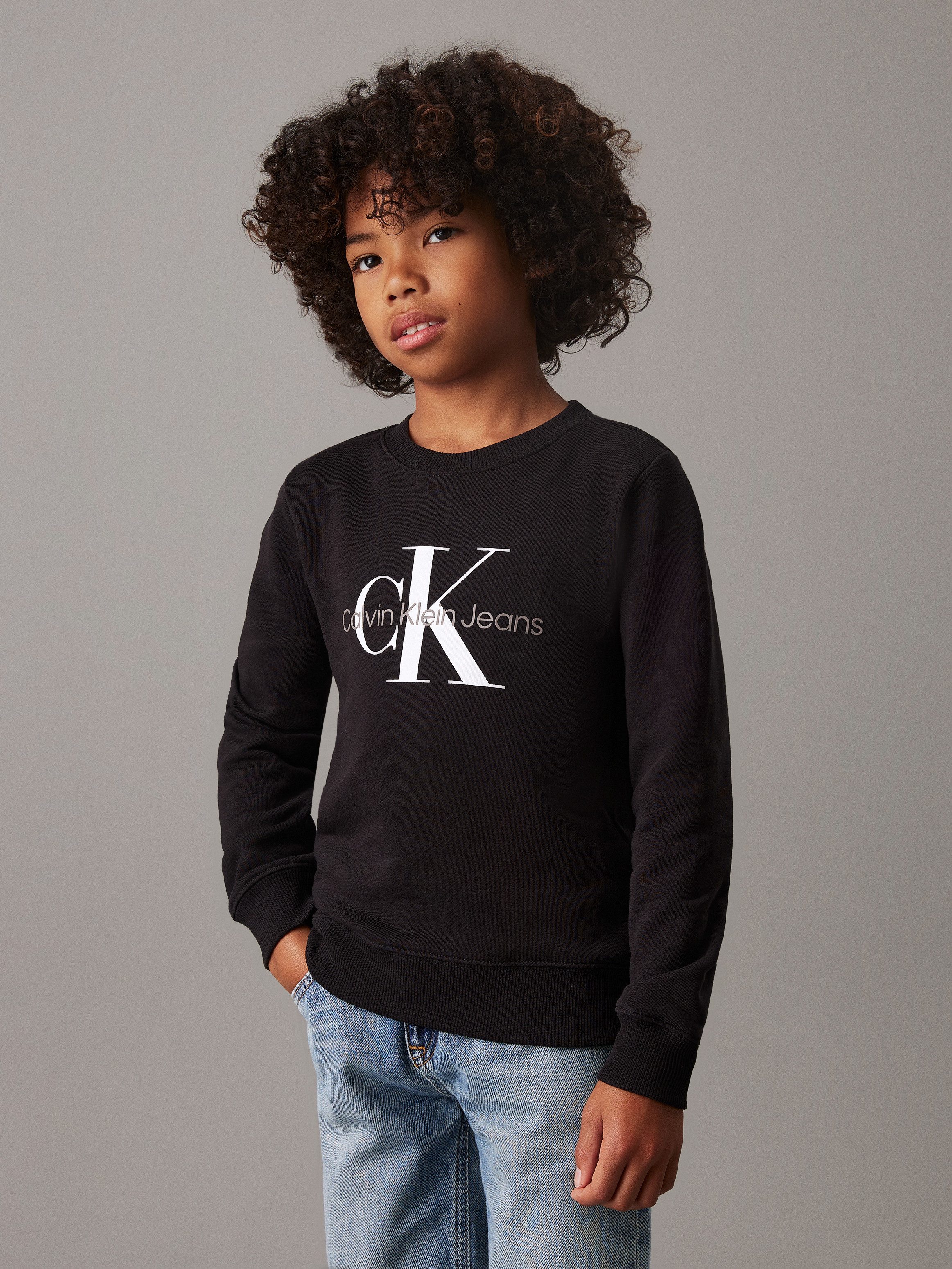 Calvin Klein Sweatshirt CK MONOGRAM TERRY CN voor kinderen tot 16 jaar en met logoprint