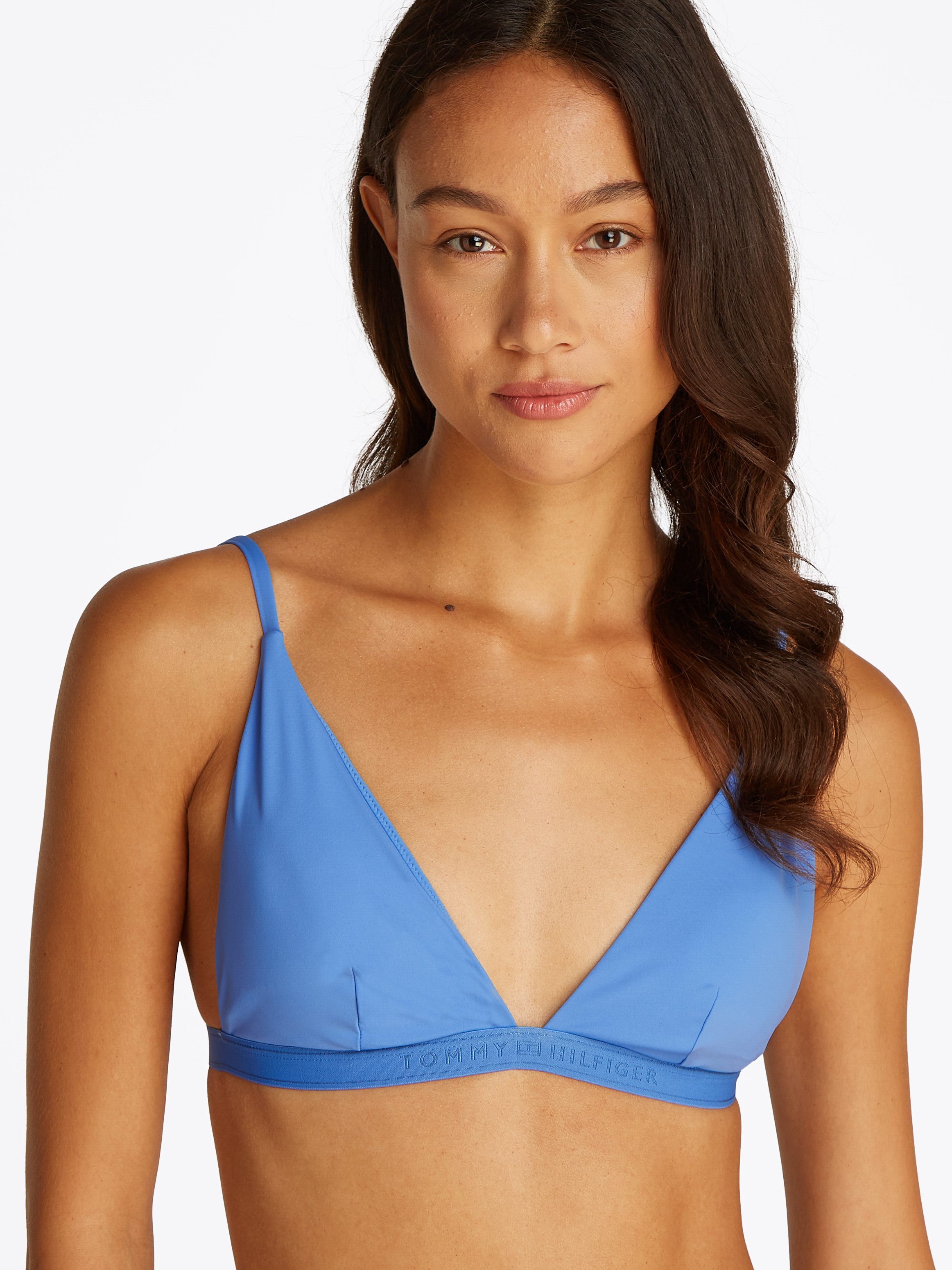 Tommy Hilfiger Swimwear Triangel-bikinitop TRIANGLE FIXED RP met een logo-opschrift