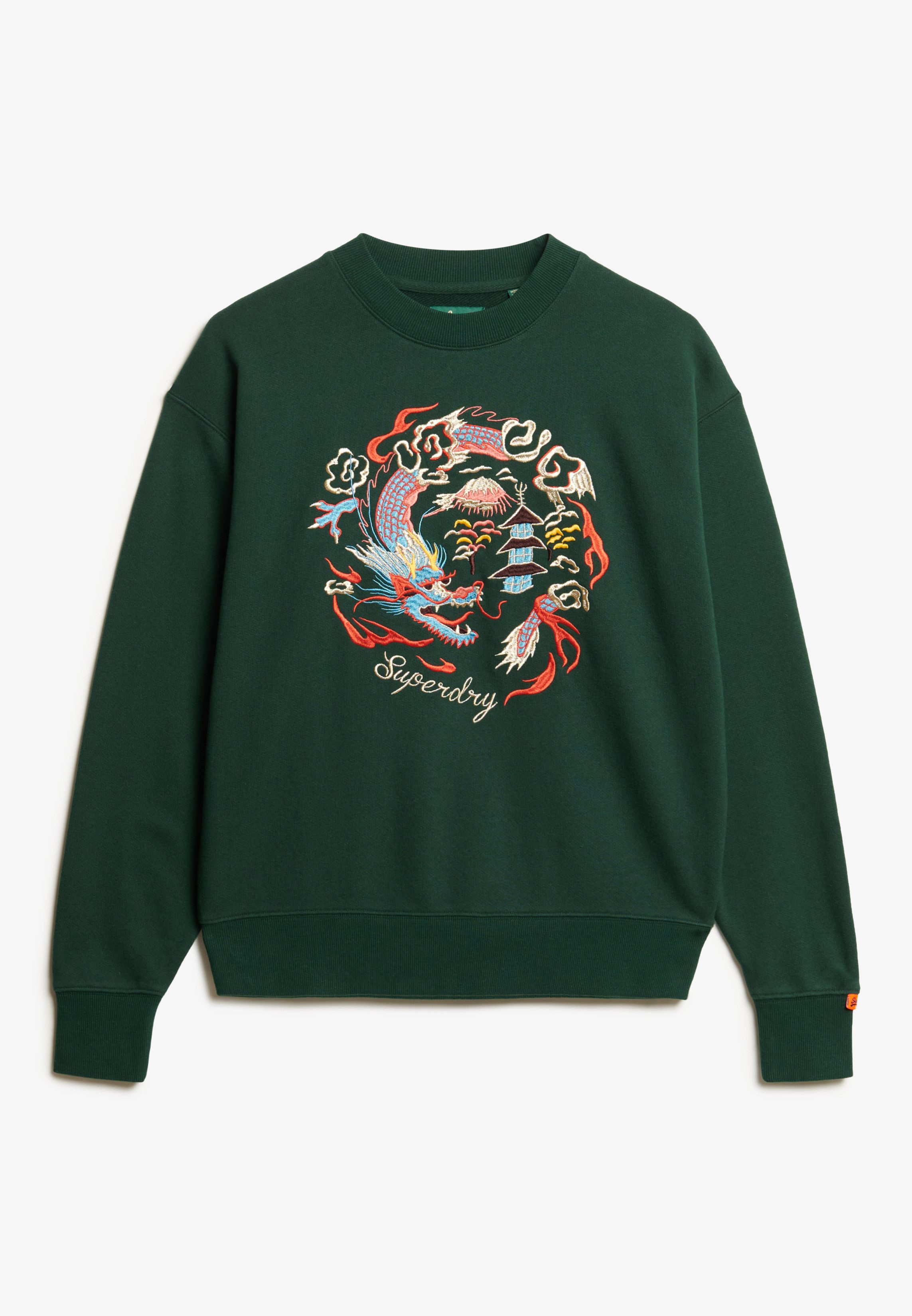 Superdry Sweatshirt SUIKA EMBROIDERED LOOSE CREW