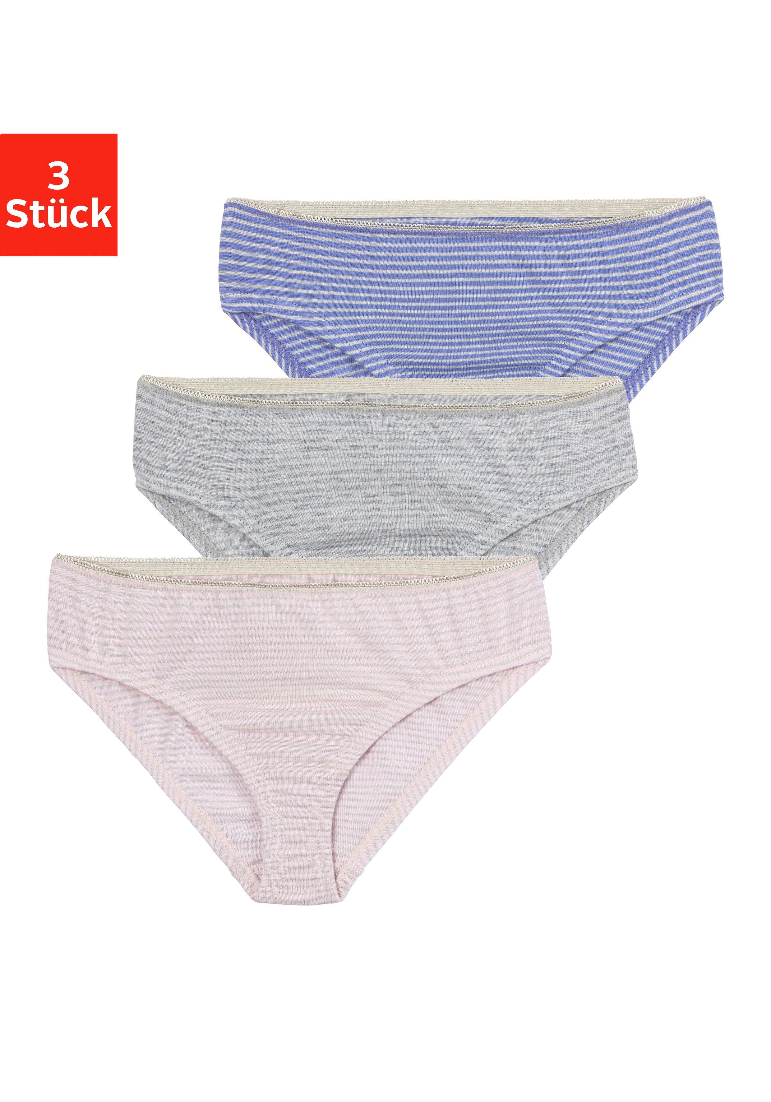 Vivance Bikinibroekje in streepdesign (set, 3 stuks)