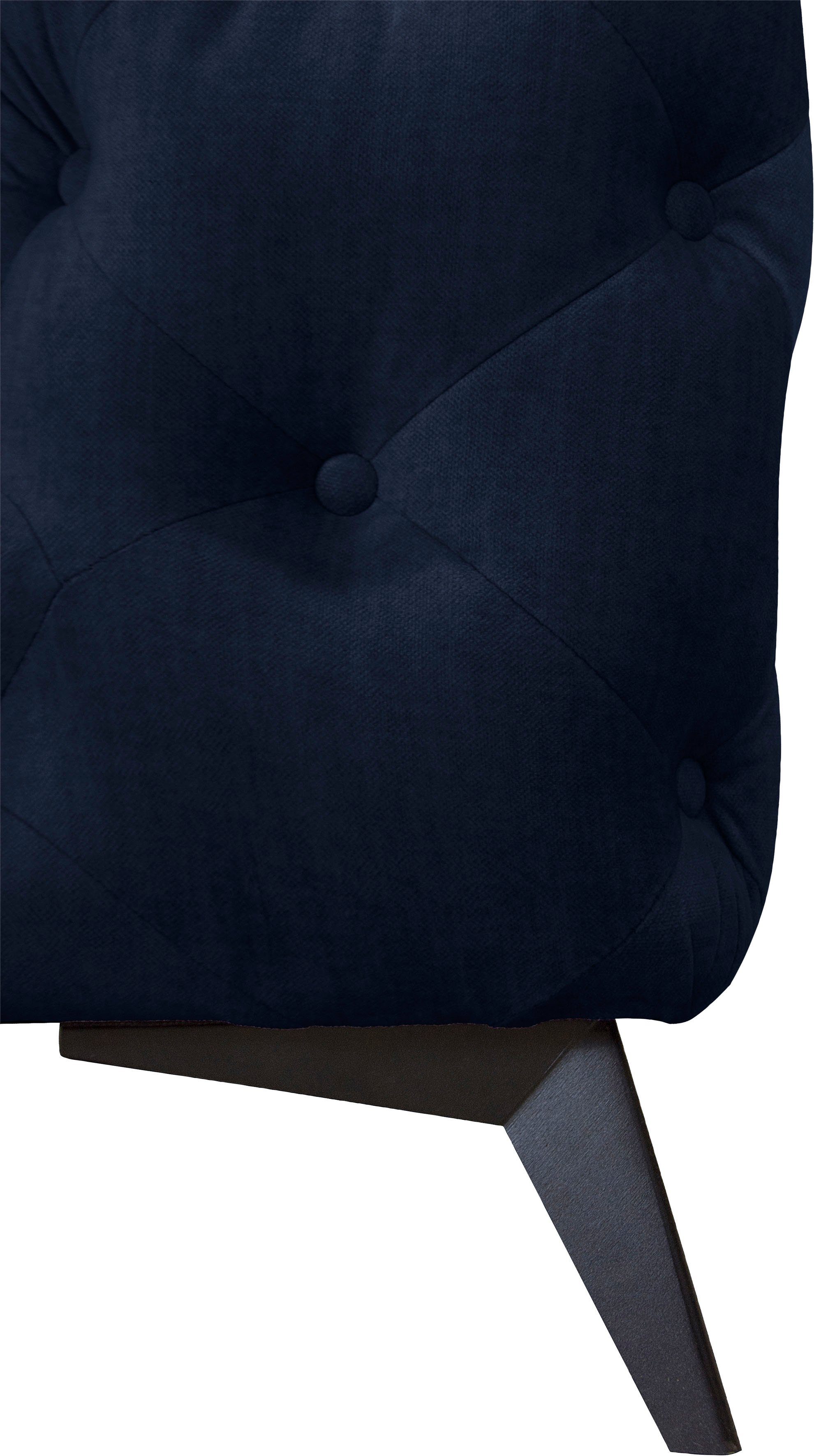 Leonique Chesterfield-bank Glynis L-vorm luxueuze capitonnage, moderne chesterfield look, kleur van de poten ter keuze